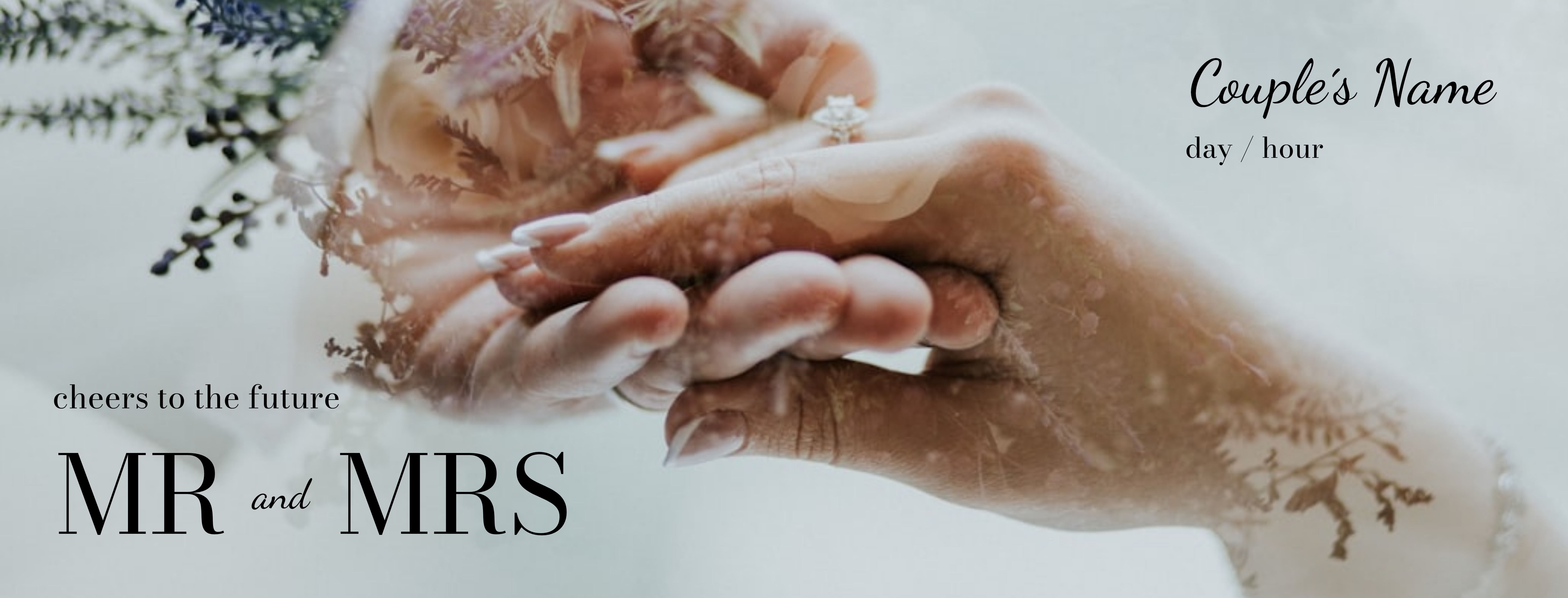 Booster Vinyl Banner (3 x 8) Horizontal_Wedding 1 