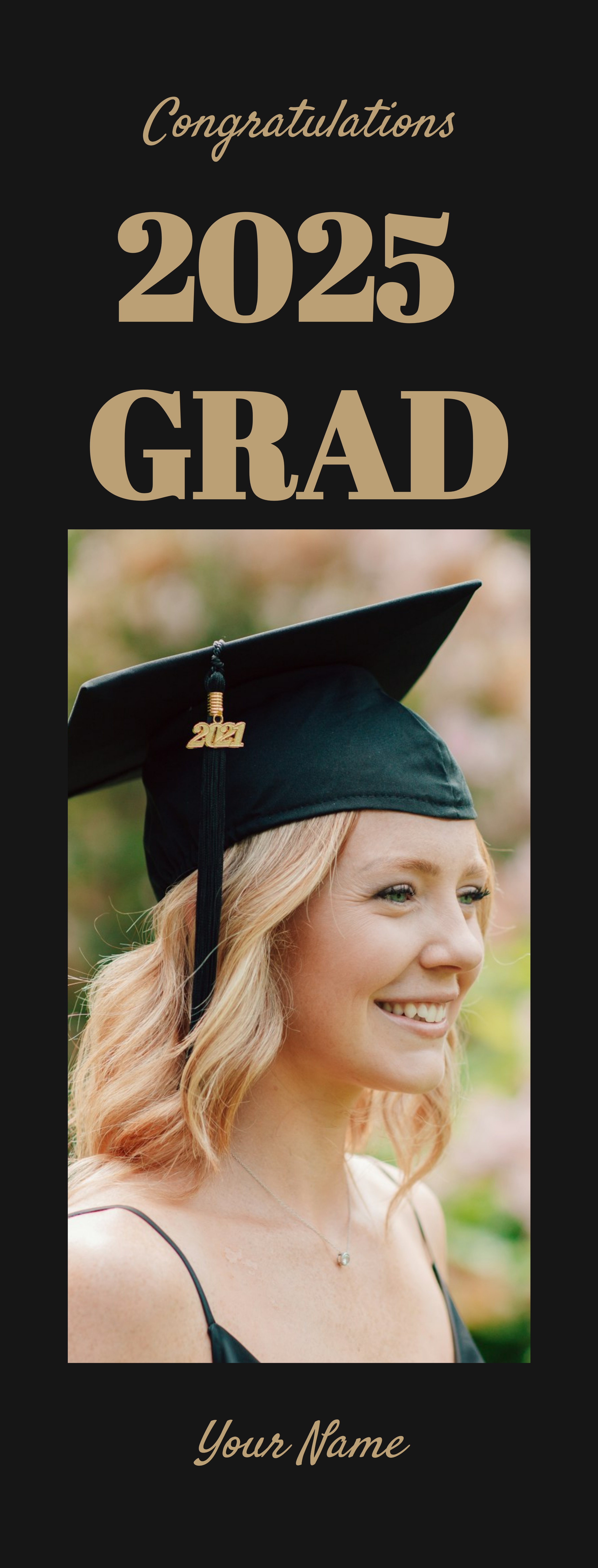 Booster Vinyl Banner (3 x 8) Vertical_Graduation 1 