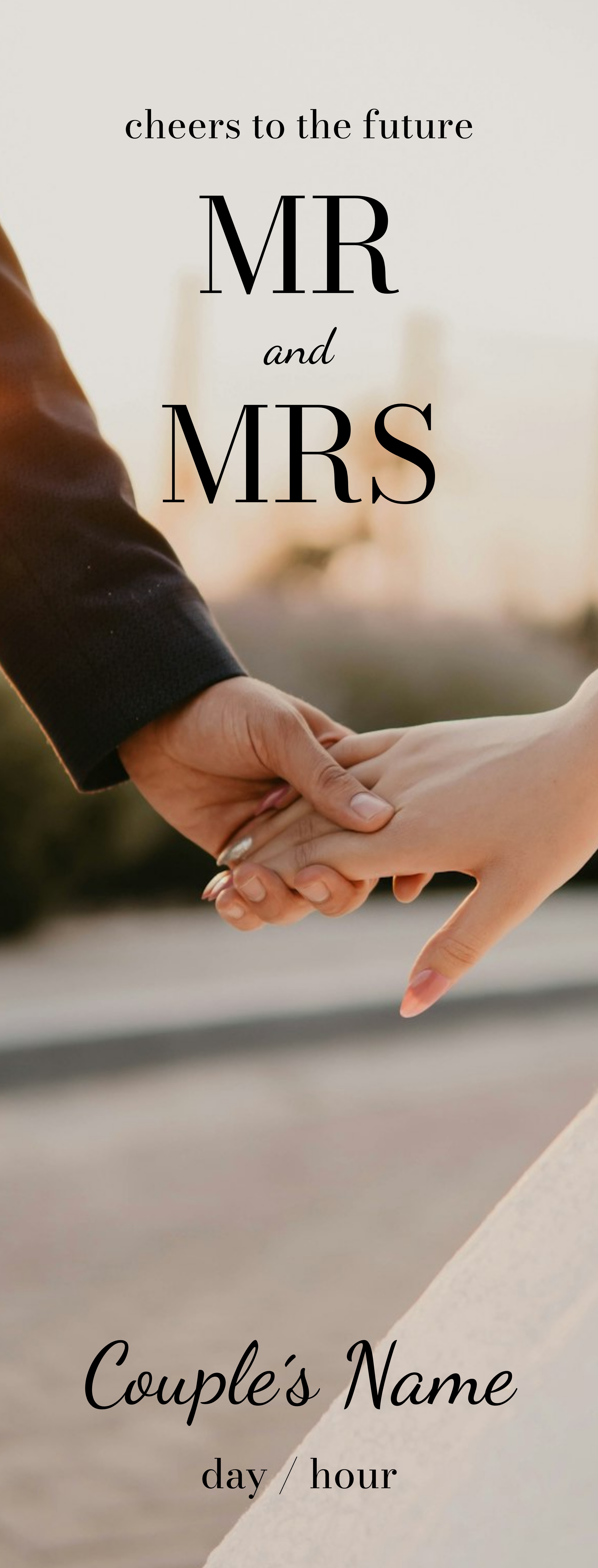 Booster Vinyl Banner (3 x 8) Vertical_Wedding 1 