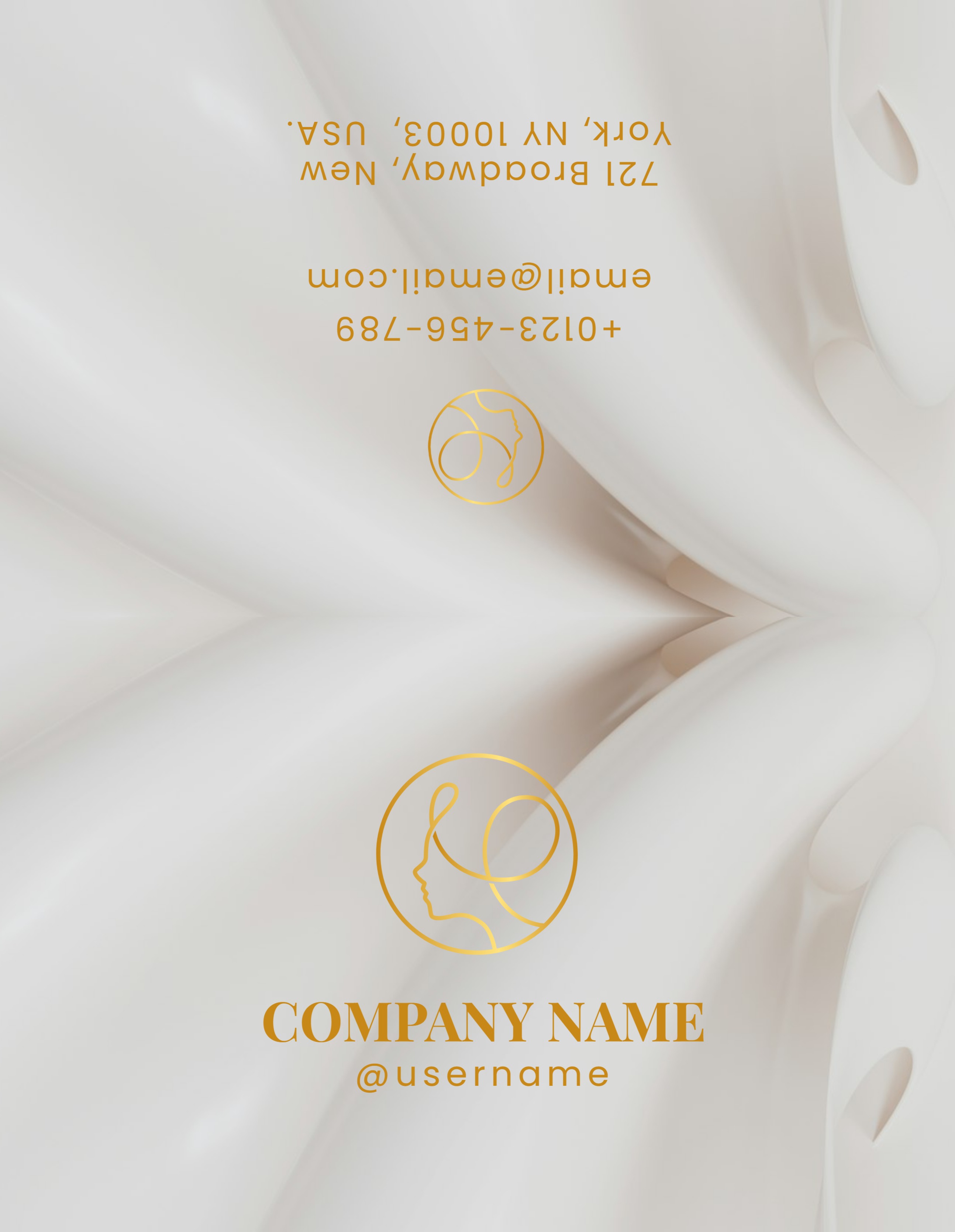 Brochure Half-fold (8.5 x 5.5) Horizontal Beauty Spa 2