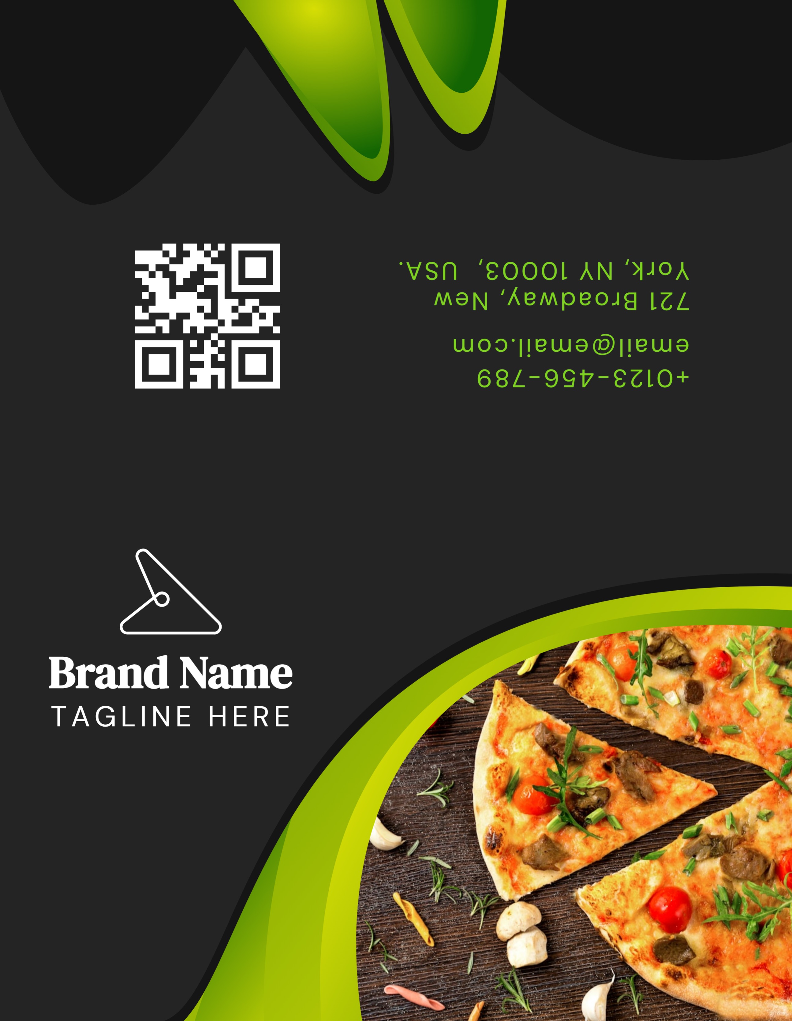 Brochure Half-fold (8.5 x 5.5) Horizontal Restaurant