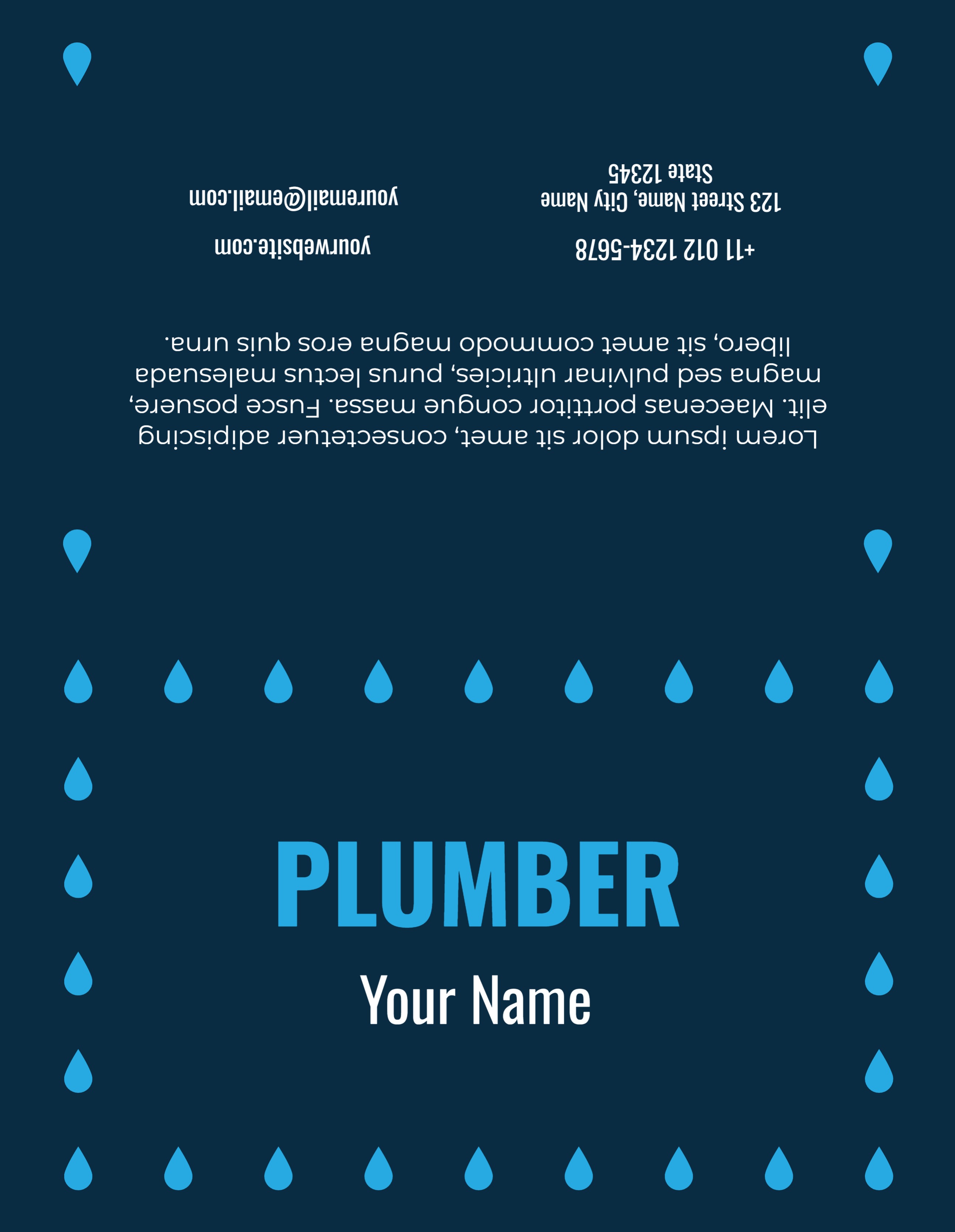 Brochure Half-fold (8.5 x 5.5) Horizontal_Plumbing 2