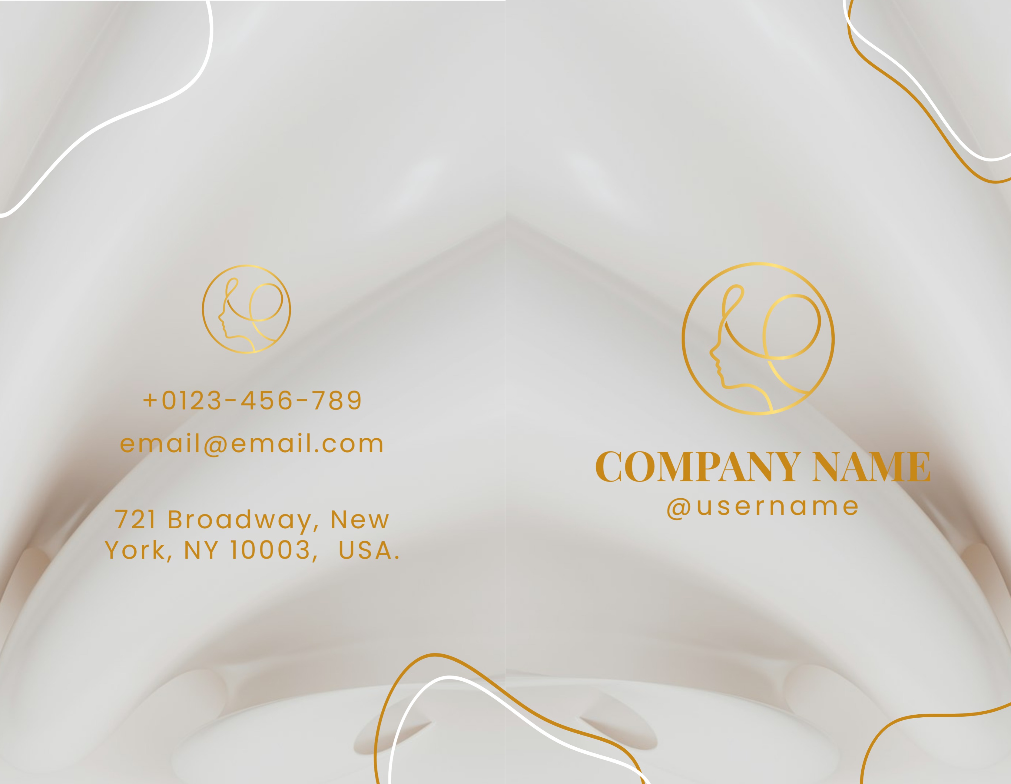 Brochure Half-fold (8.5 x 5.5) Vertical Beauty Spa 2