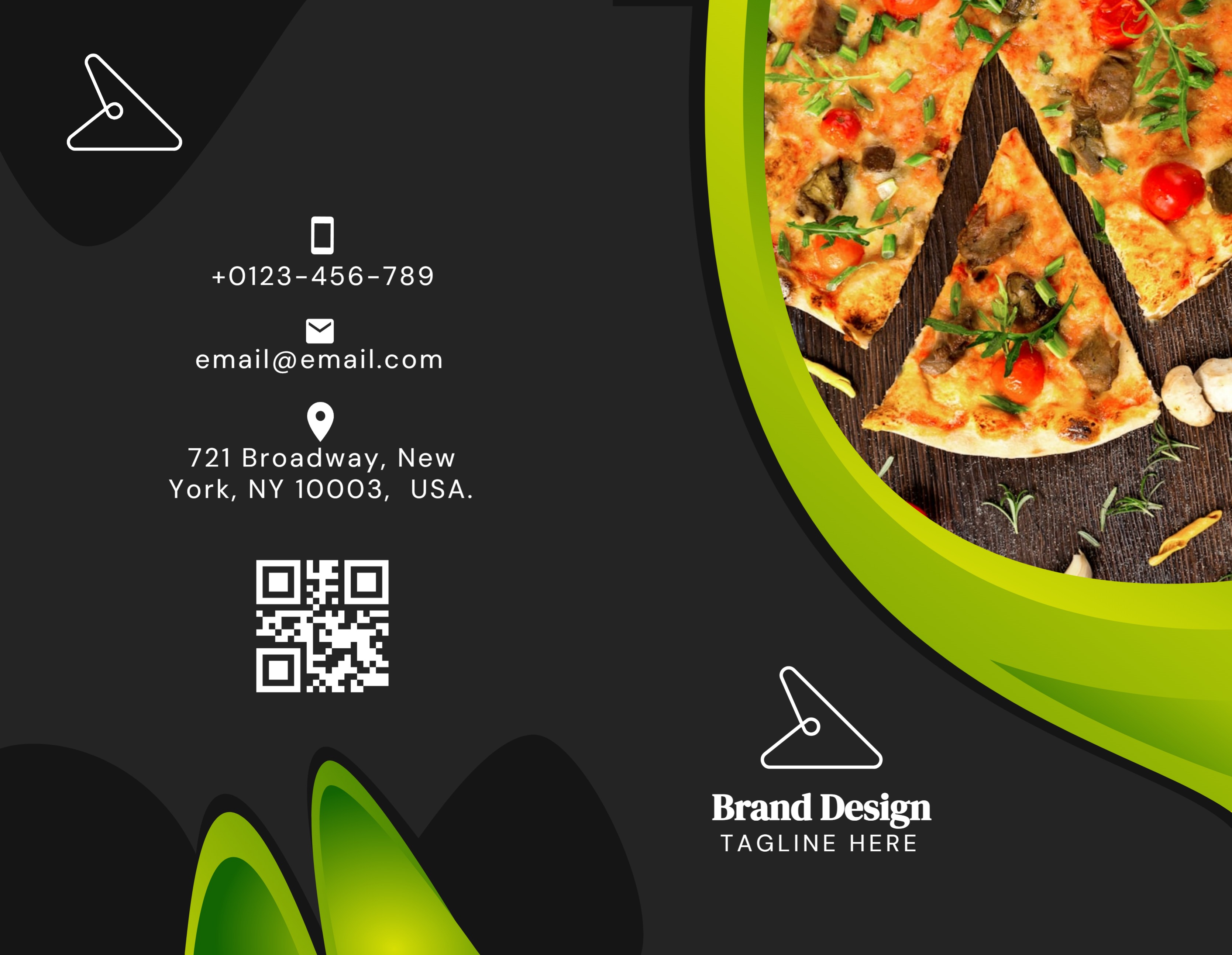 Brochure Half-fold (8.5 x 5.5) Vertical Restaurant