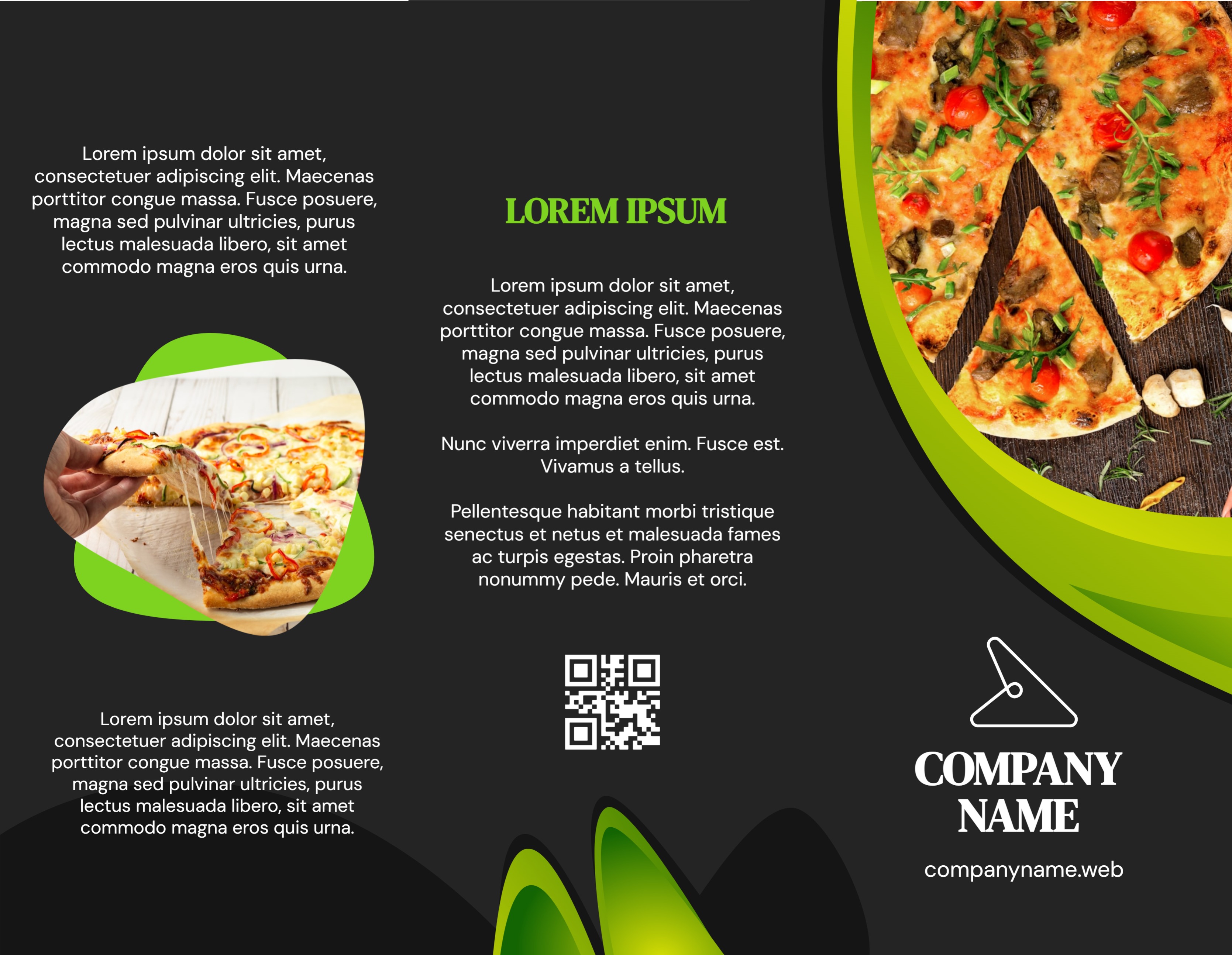Brochure Tri-fold (8.5 x 11) Restaurant