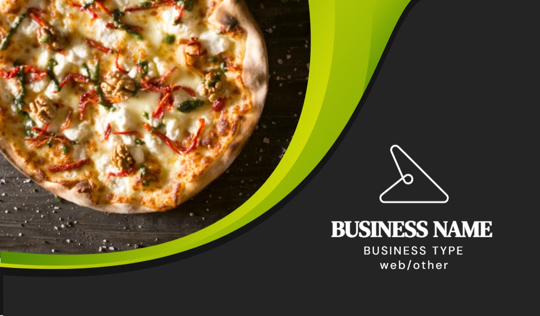 Deluxe Business Card - Horizontal (3.5 x 2) Restaurant  Rounded Corners