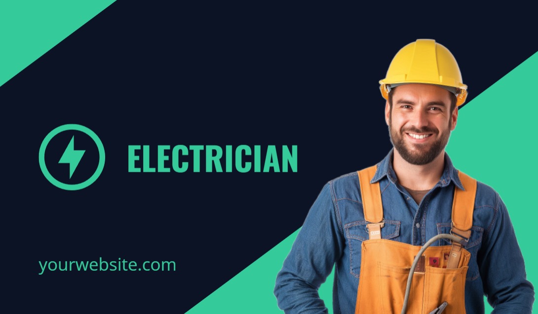 Deluxe Business Card - Horizontal (3.5 x 2)_2 Rounded Corners_Electrician 2