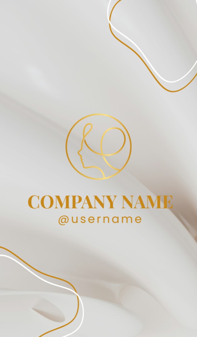 Deluxe Business card - Vertical (2 x 3.5) Beauty Spa 2