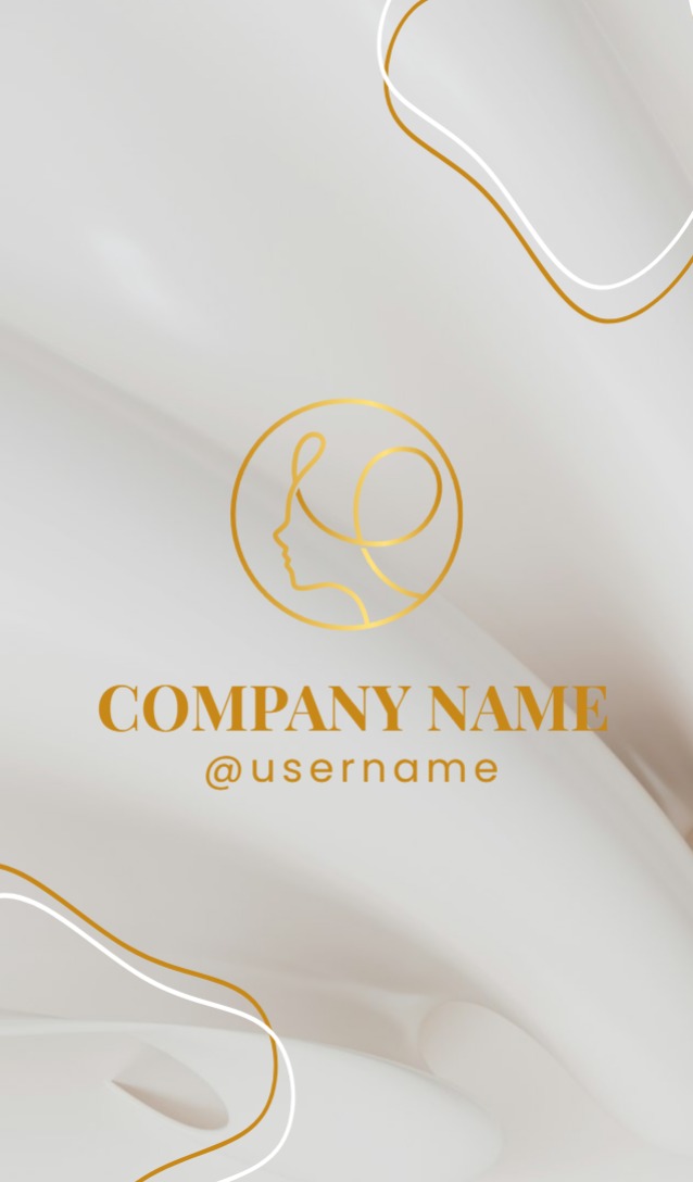 Deluxe Business card - Vertical (2 x 3.5) Rounded Corners Beauty Spa 2