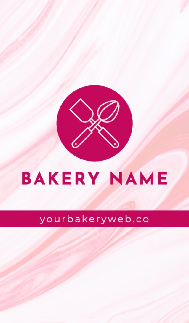 Deluxe Business card - Vertical (2 x 3.5)_2 Rounded Corners_Bakery 1 