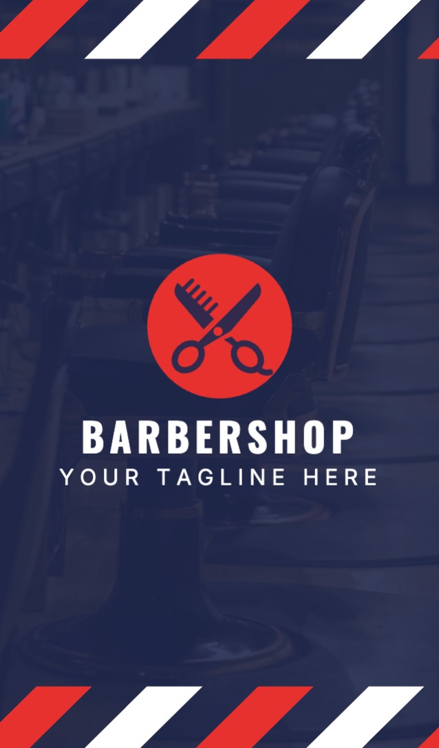 Deluxe Business card - Vertical (2 x 3.5)_2 Rounded Corners_Barbershop 1 
