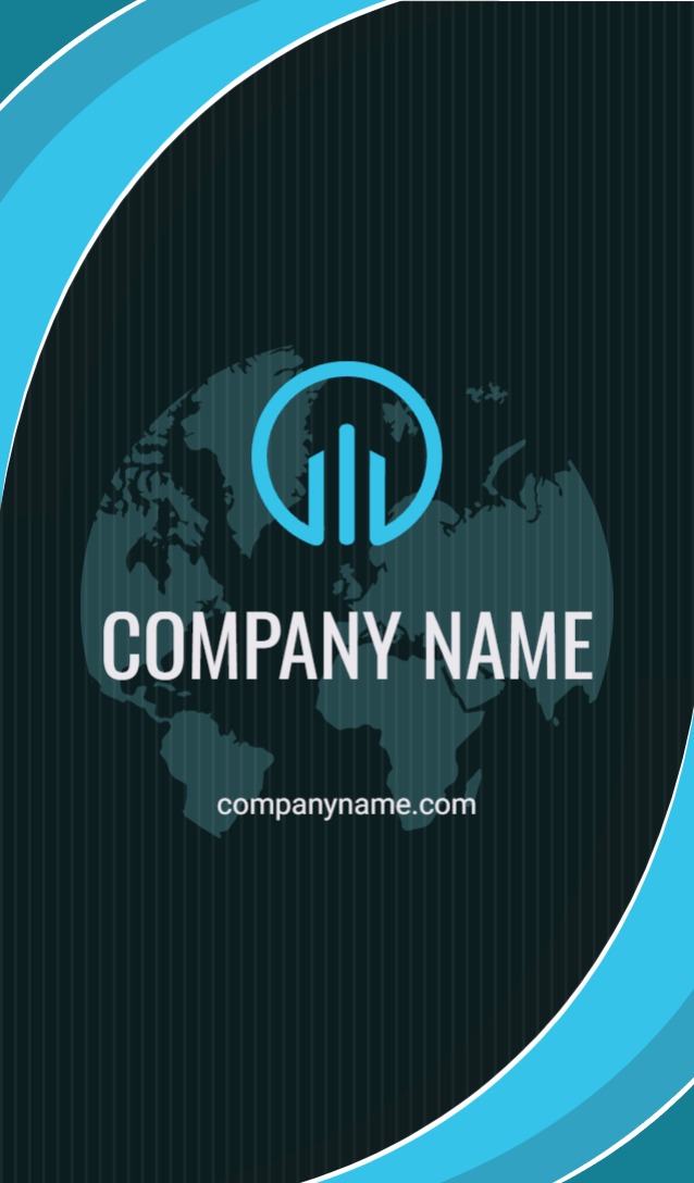 Deluxe Business card - Vertical (2 x 3.5)_Travel Agency 2