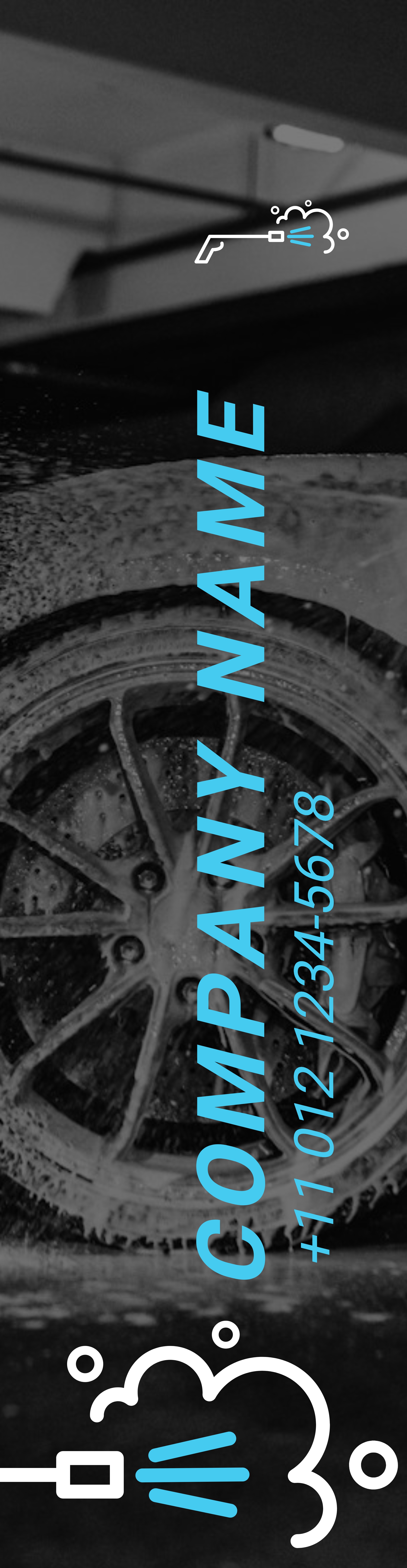 Feather Flag - Both Sides (12 ft.)_Carwash 2