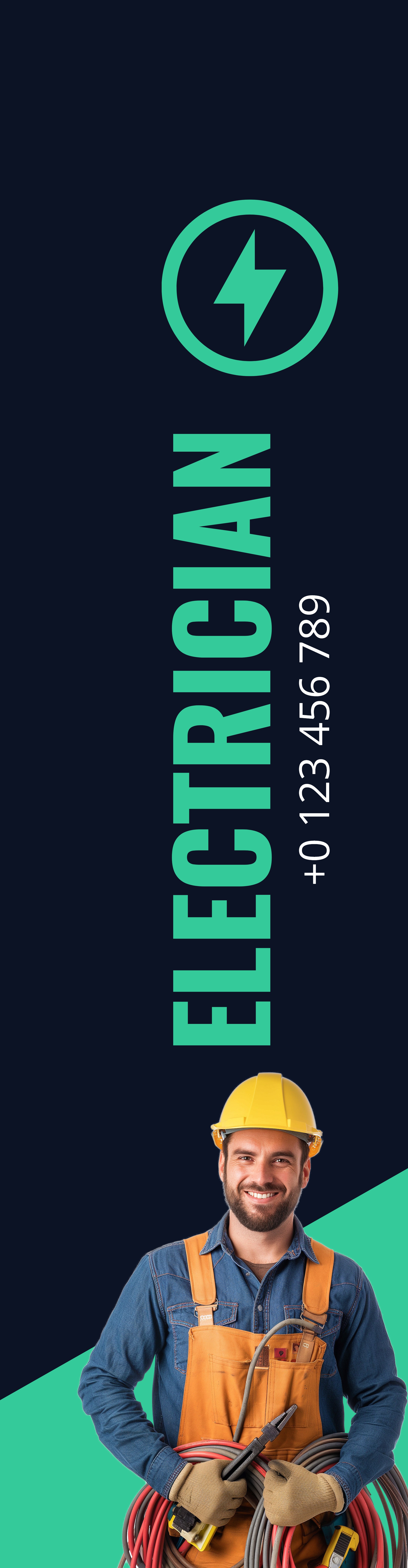 Feather Flag - Both Sides (12 ft.)_Electrician 2