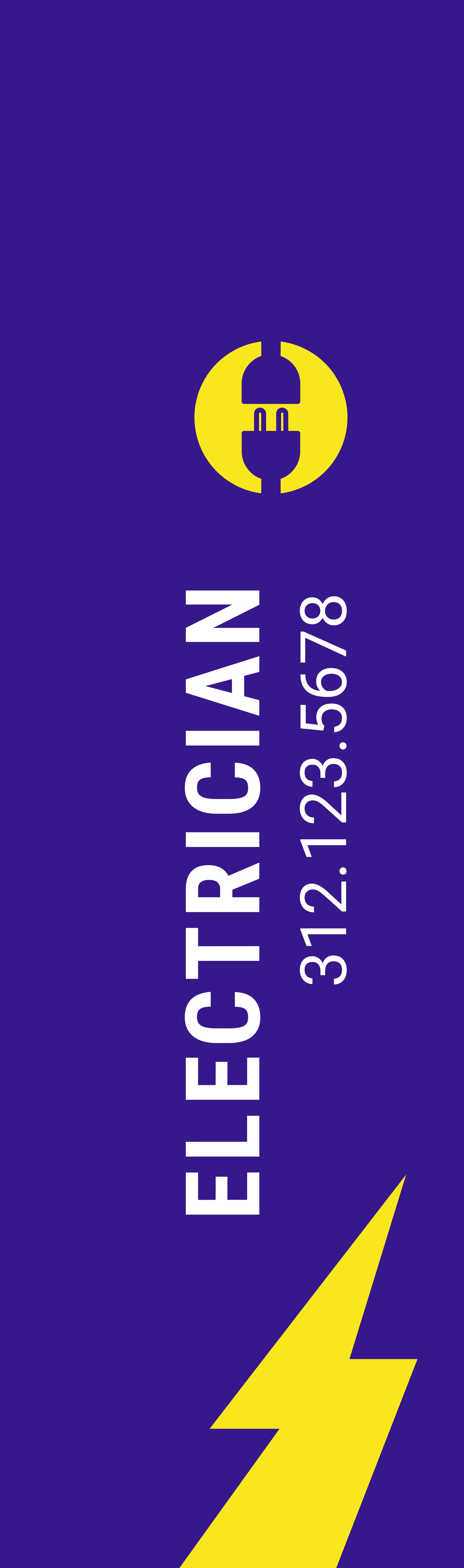 Feather Flag - Both Sides (8 ft.)_Electrician 1