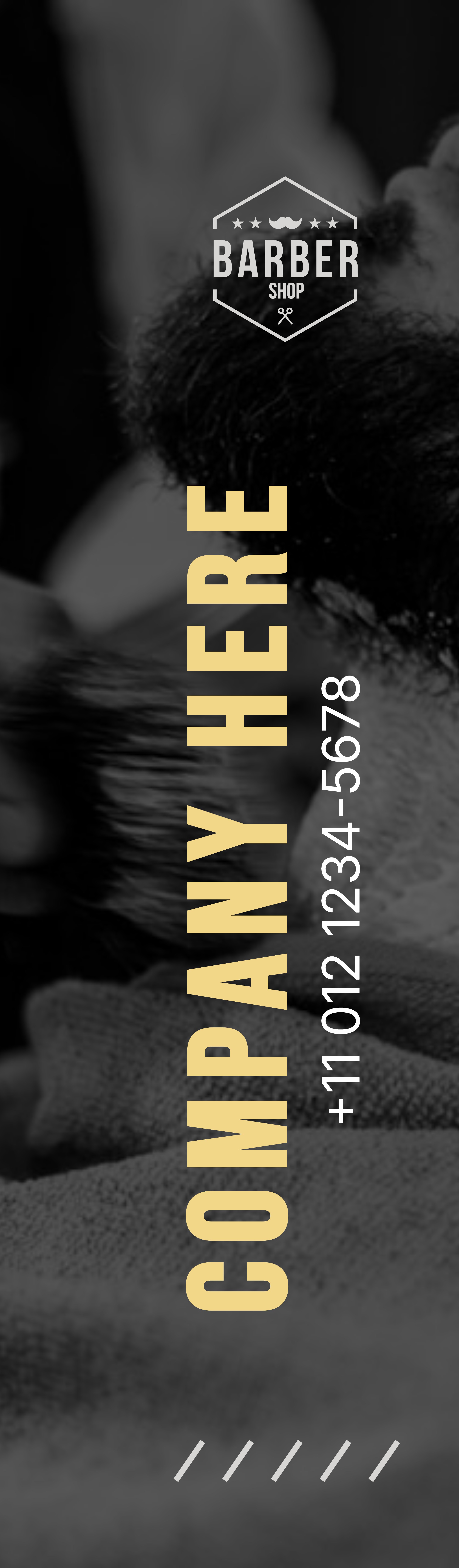 Feather Flag - Left Pole (12ft. Jumbo)_Barbershop 2