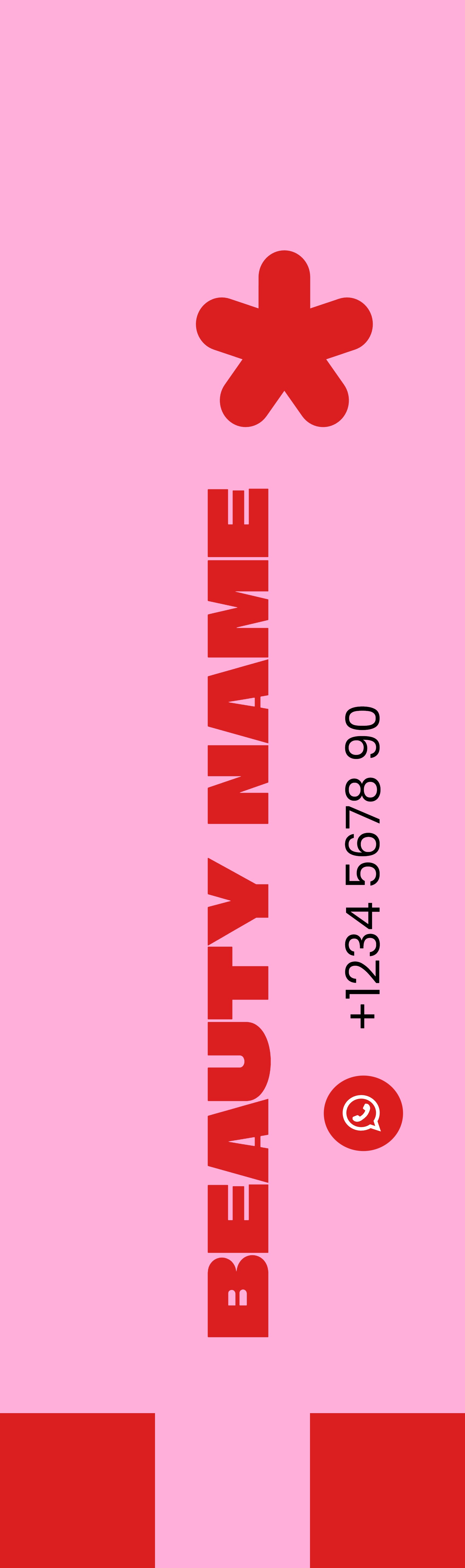 Feather Flag - Left Pole (8 ft.)_Beauty Spa 3