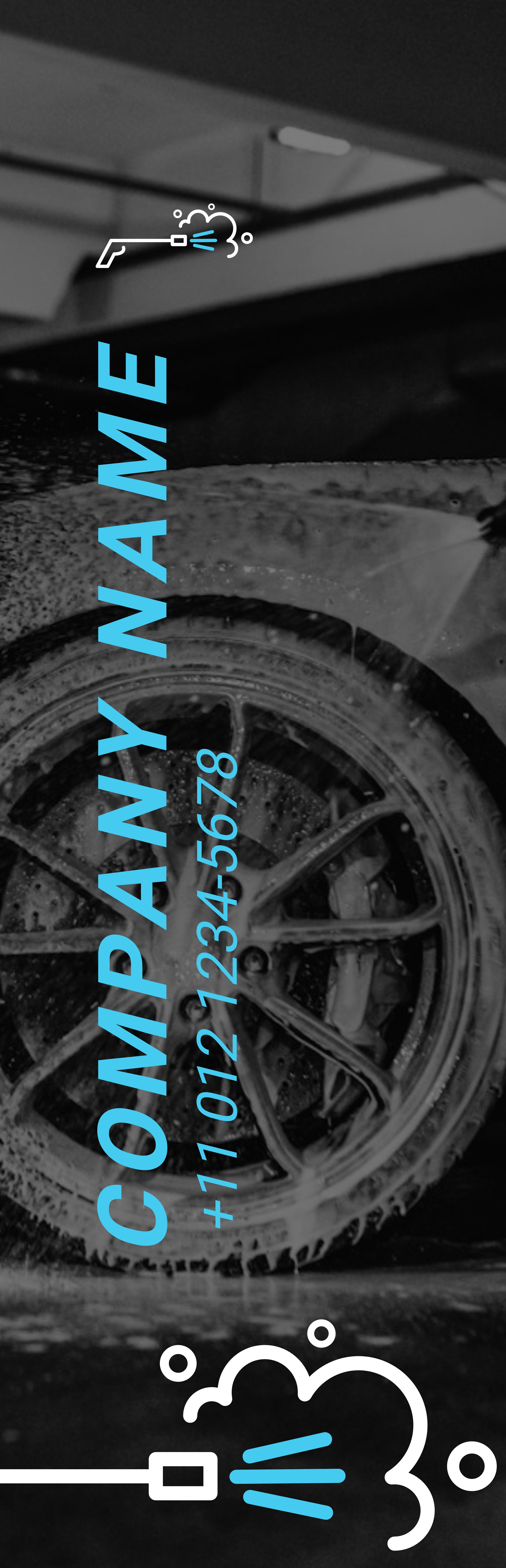 Feather Flag - Right Pole (10 ft.)_Carwash 2