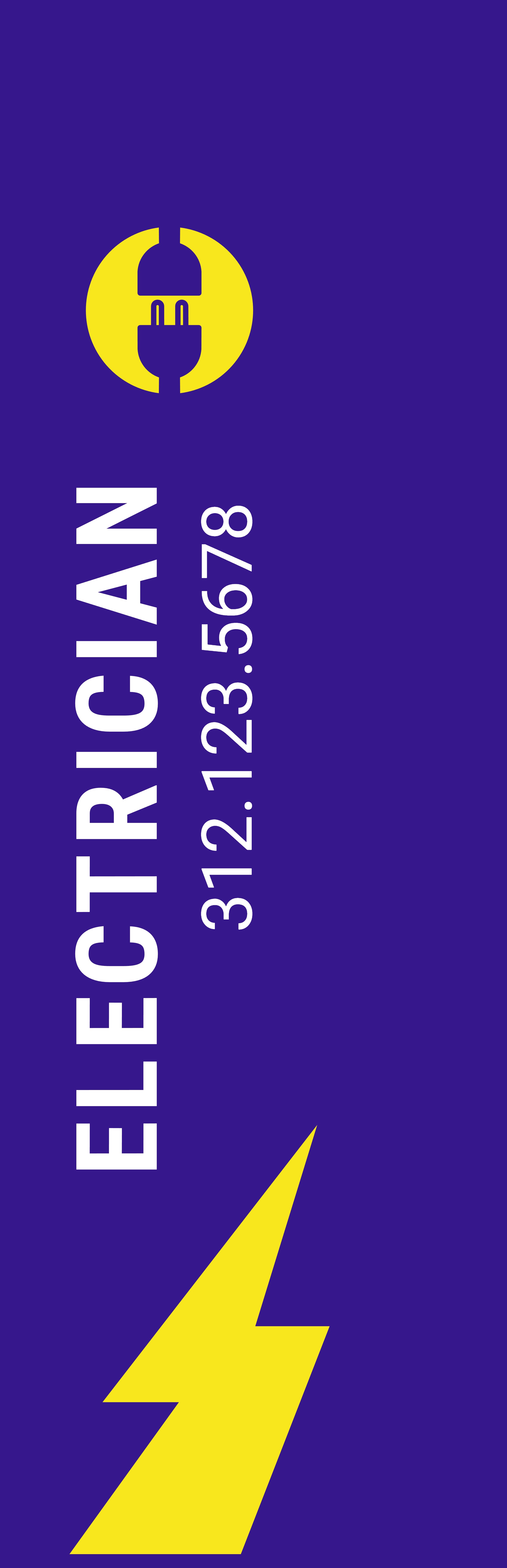 Feather Flag - Right Pole (10 ft.)_Electrician 1 