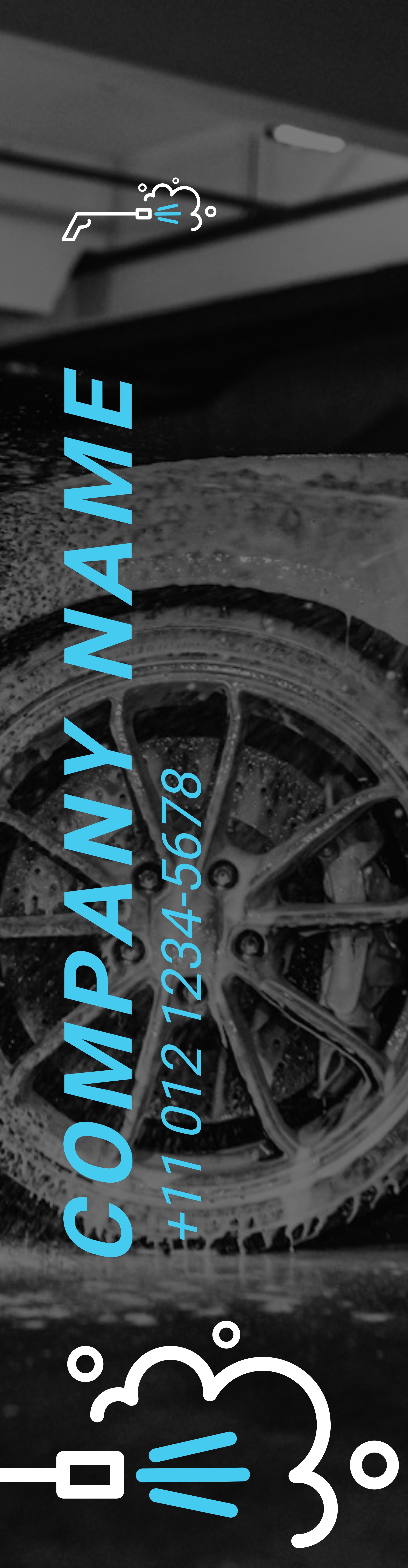 Feather Flag - Right Pole (12 ft.)_Carwash 2 