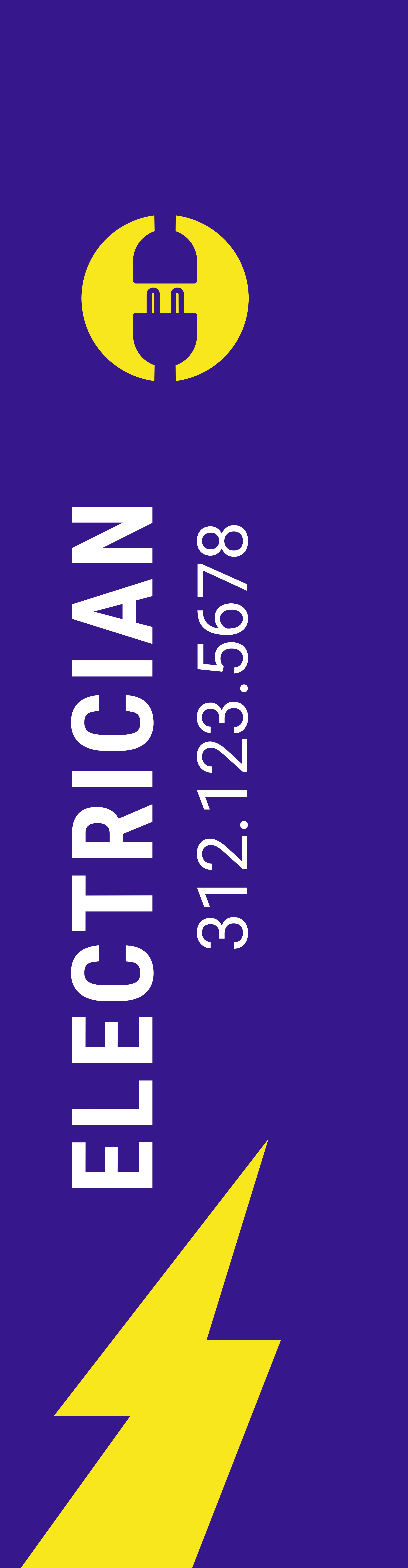 Feather Flag - Right Pole (12 ft.)_Electrician 1 