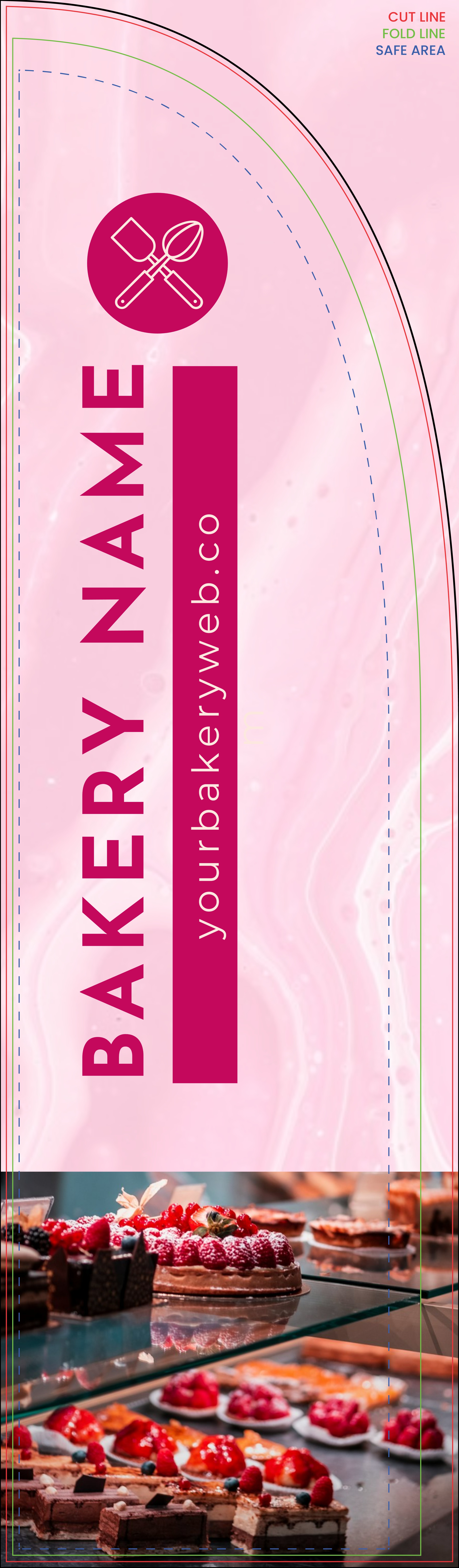 Feather Flag - Right Pole (12ft. Jumbo)_Bakery 1 