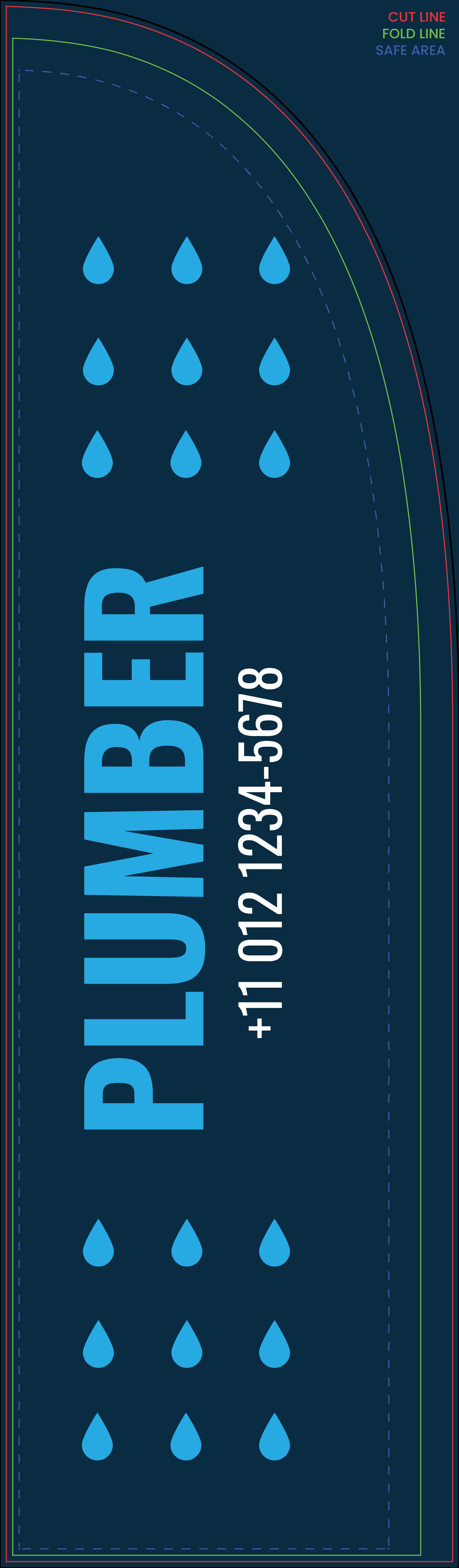 Feather Flag - Right Pole (12ft. Jumbo)_Plumbing 2 