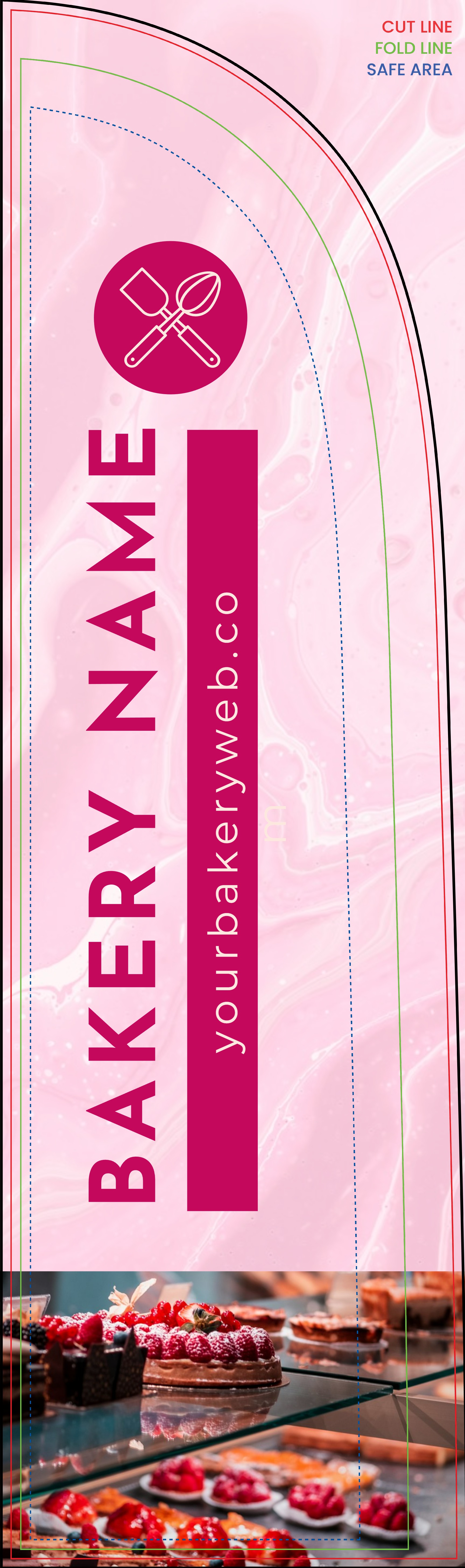 Feather Flag - Right Pole (8 ft.)_Bakery 1