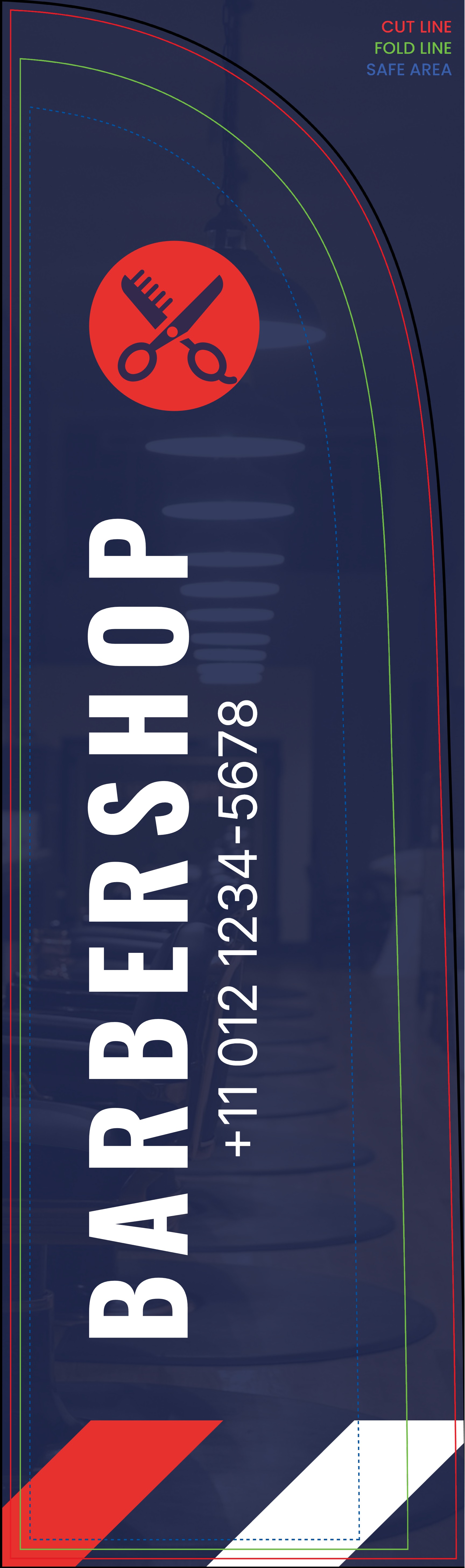 Feather Flag - Right Pole (8 ft.)_Barbershop 1 