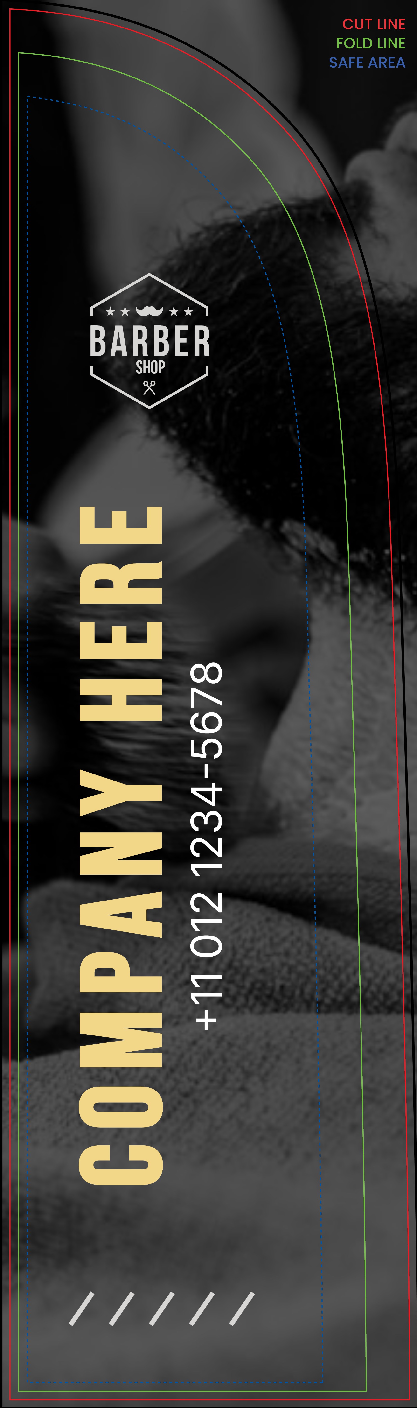 Feather Flag - Right Pole (8 ft.)_Barbershop 2 