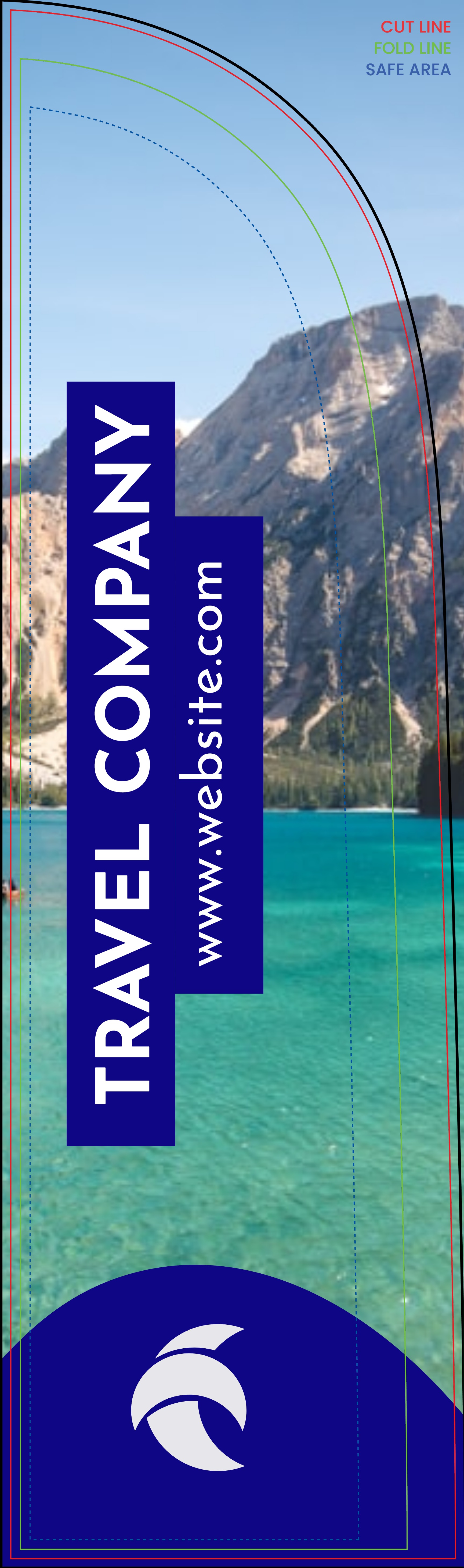 Feather Flag - Right Pole (8 ft.)_Travel Agency 1 