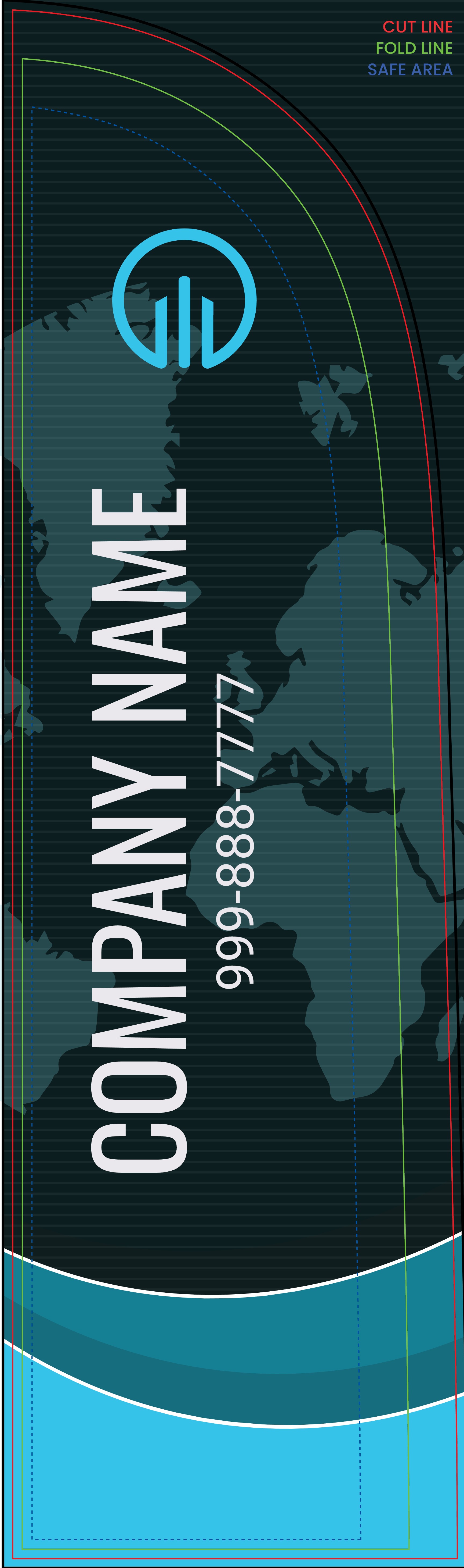 Feather Flag - Right Pole (8 ft.)_Travel Agency 2