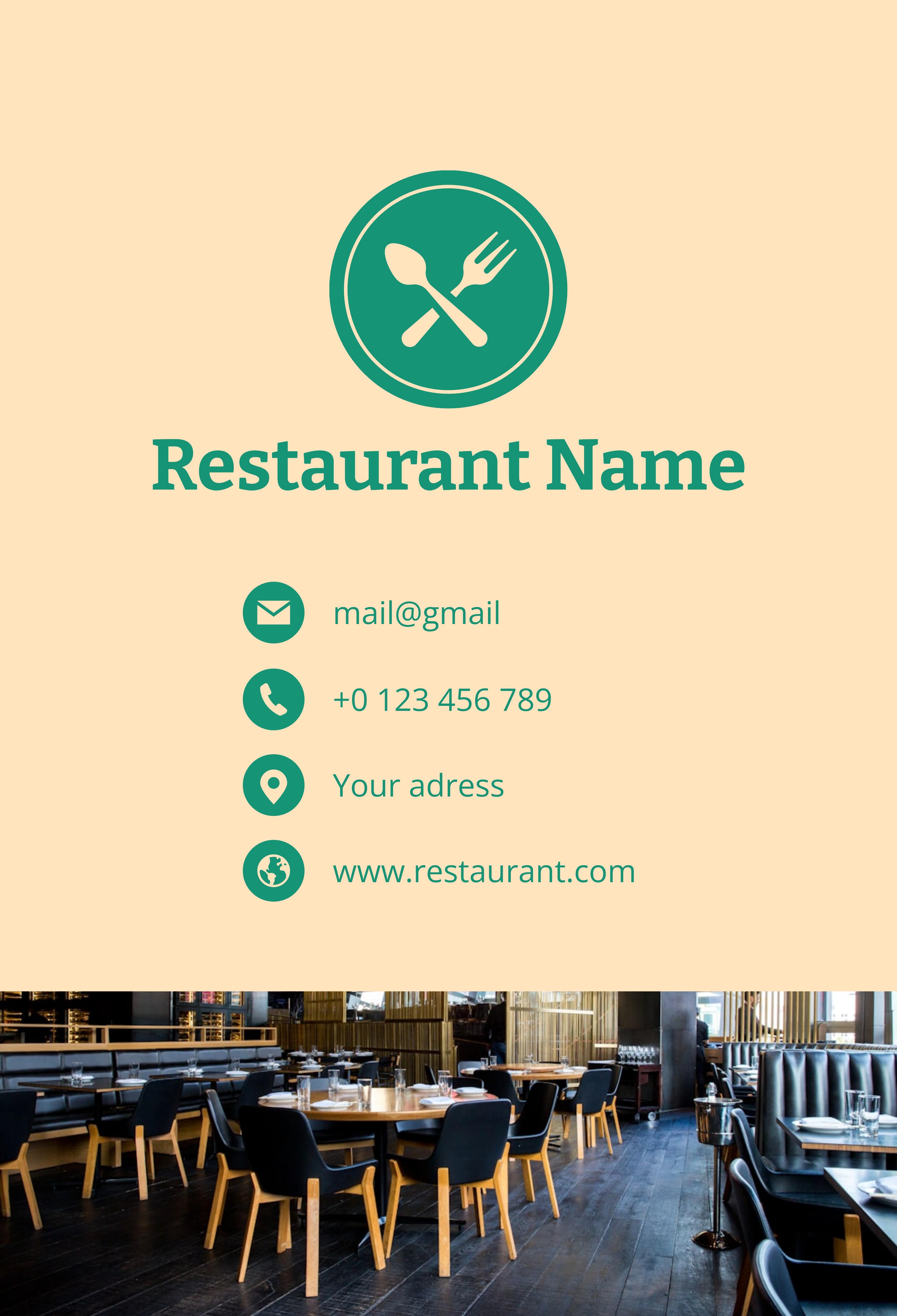 Festive A-frame (24 x 36)_Restaurant 2 