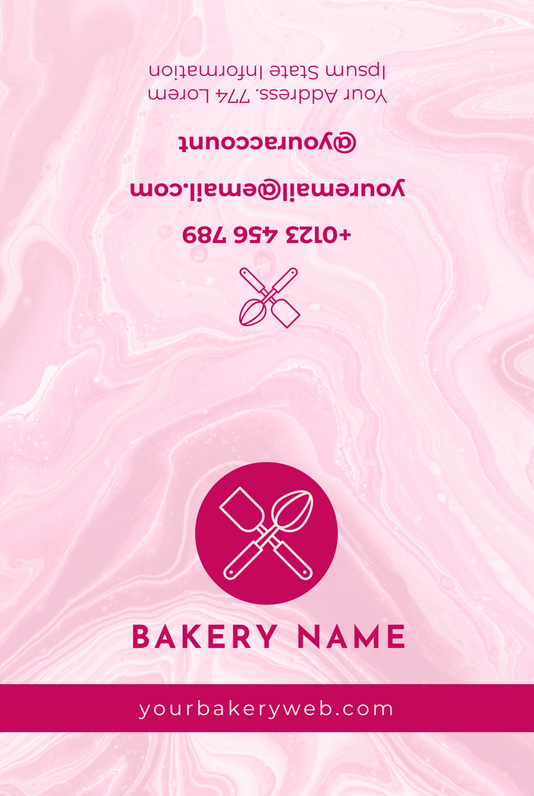 Festive Greeting Card (6 x 9) Horizontal_Bakery 1