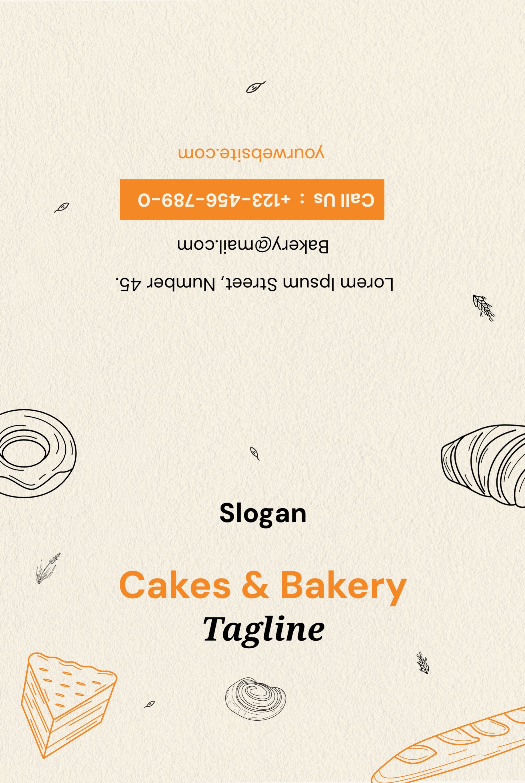 Festive Greeting Card (6 x 9) Horizontal_Bakery 2 