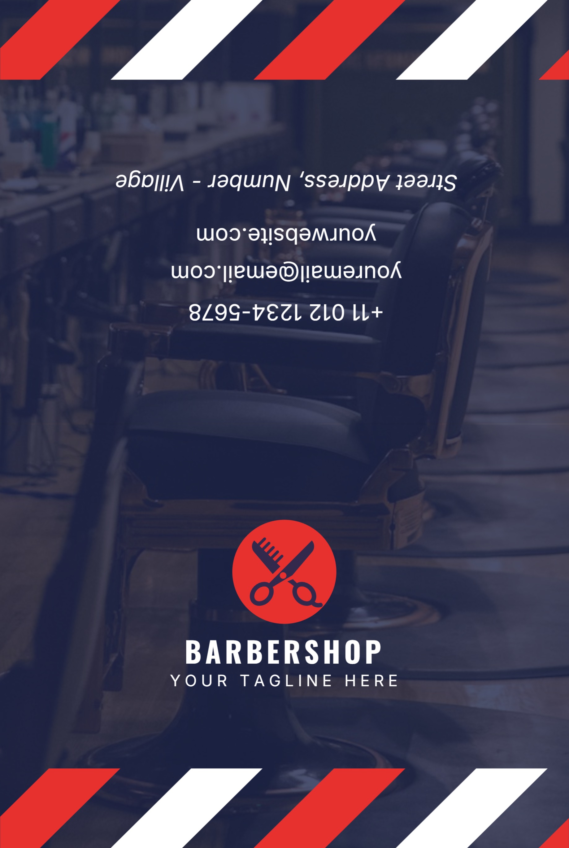 Festive Greeting Card (6 x 9) Horizontal_Barbershop 1 