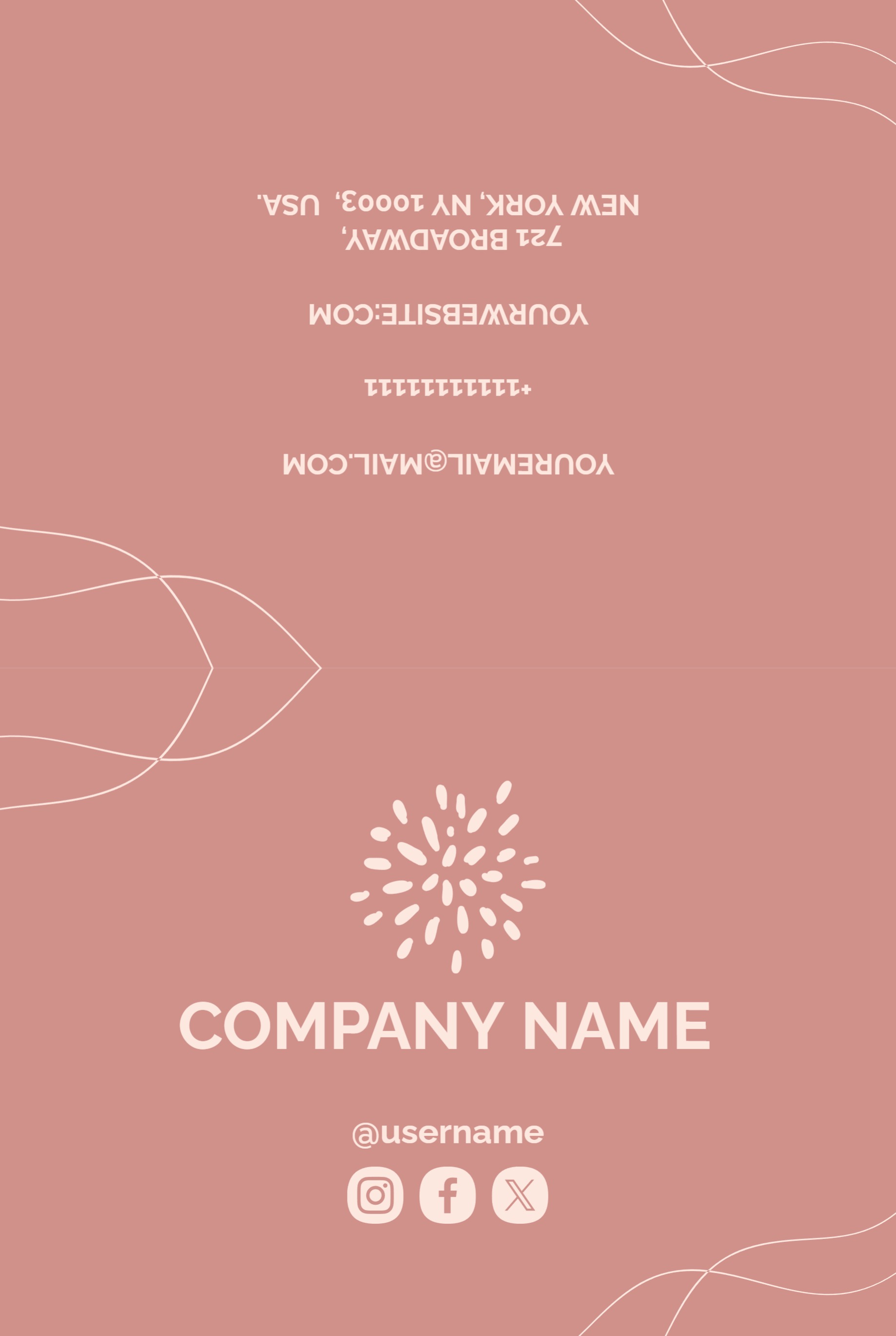 Festive Greeting Card (6 x 9) Horizontal_Beauty Spa 1 