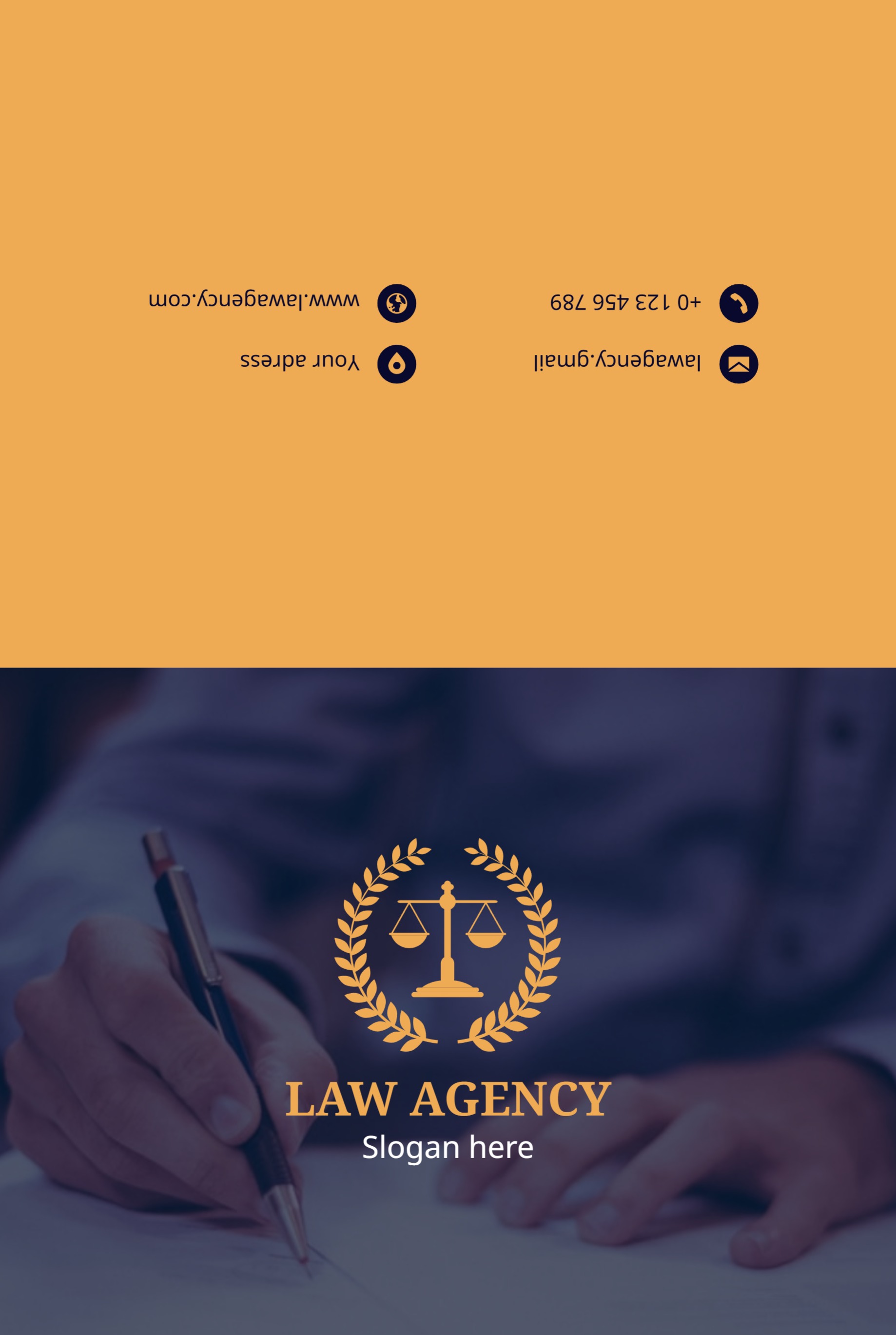 Festive Greeting Card (6 x 9) Horizontal_Lawyer 2