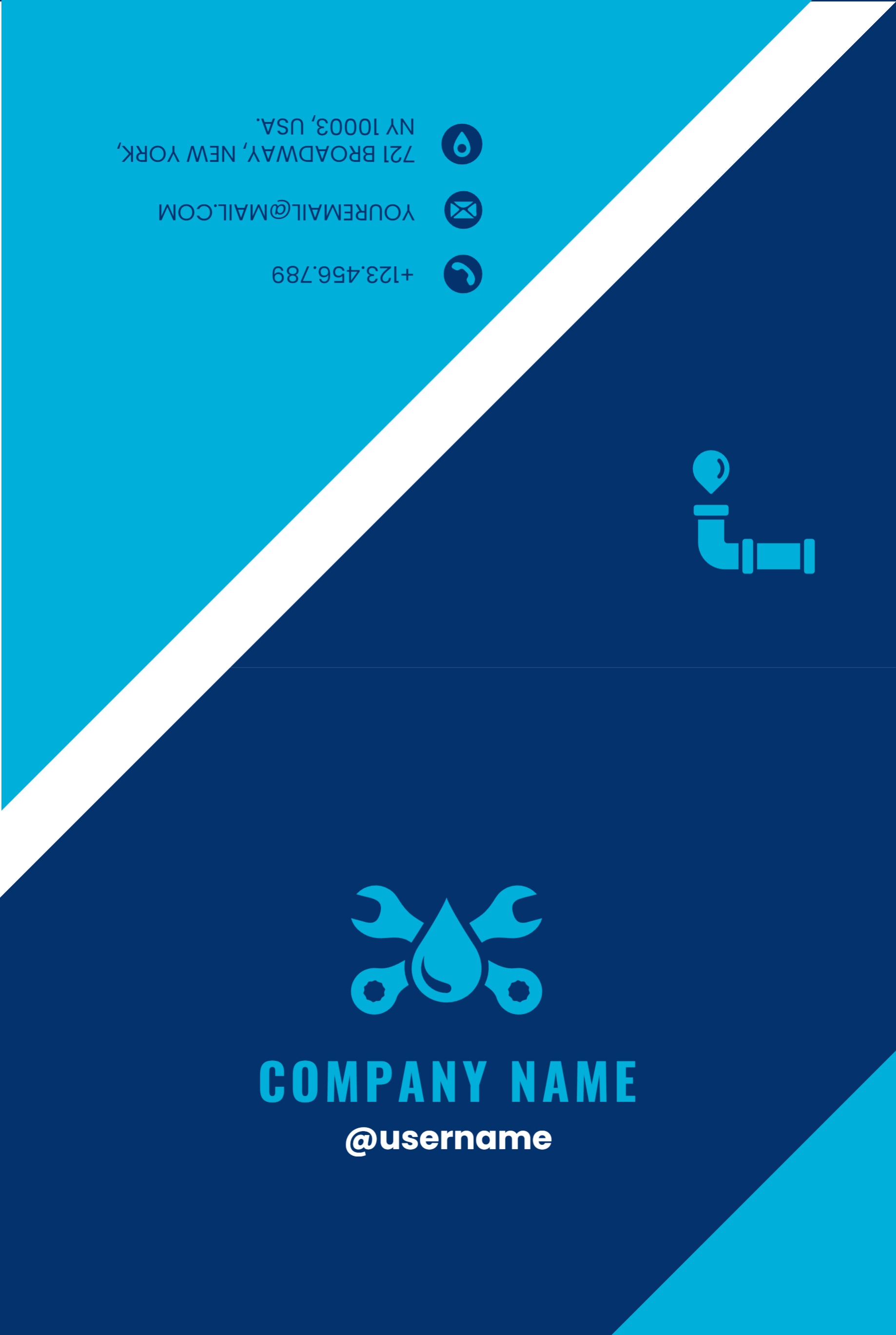 Festive Greeting Card (6 x 9) Horizontal_Plumbing 1