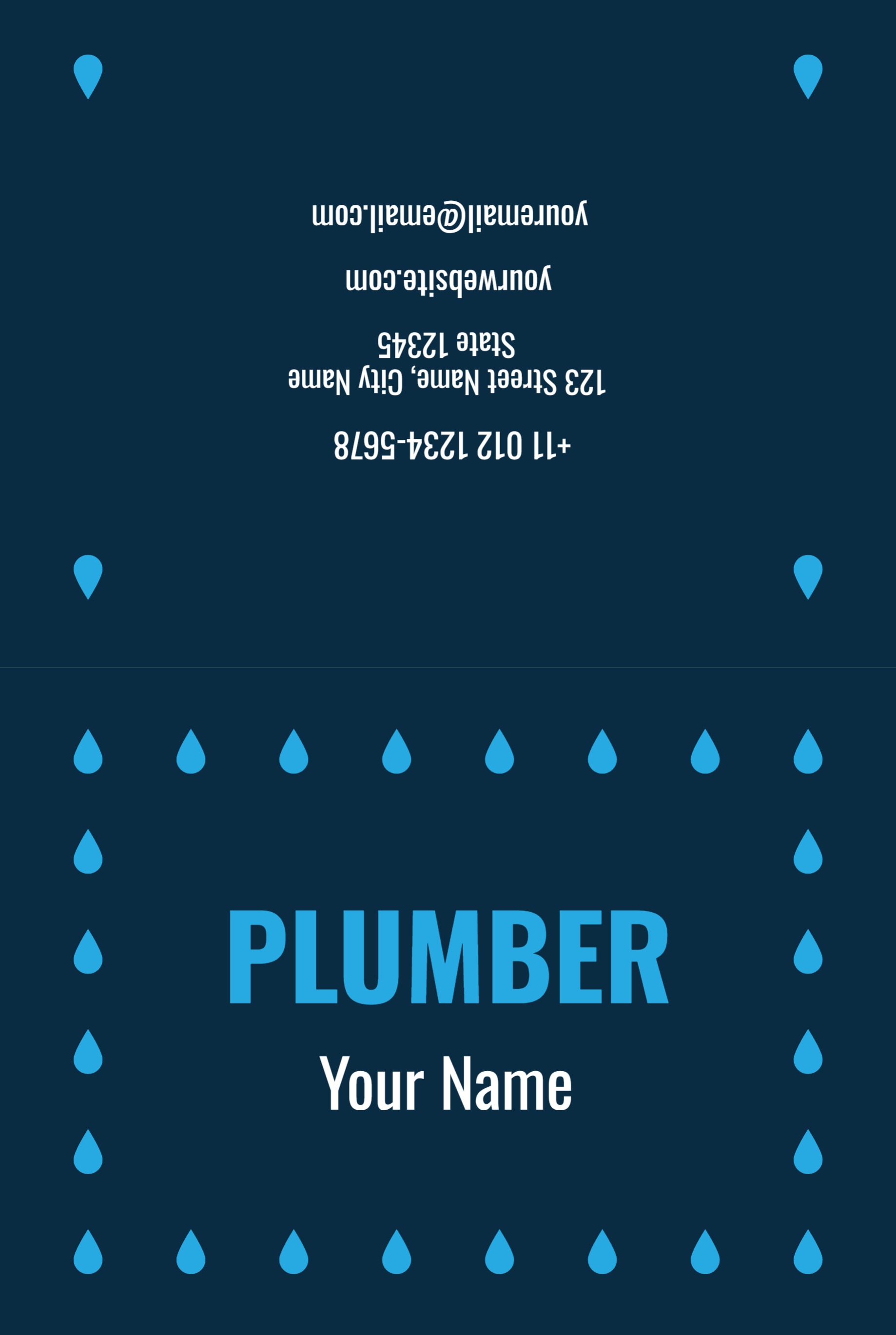 Festive Greeting Card (6 x 9) Horizontal_Plumbing 2 