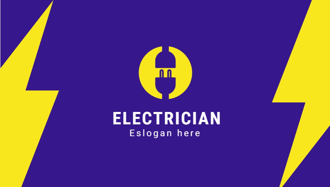 Festive Regular Business Card - Horizontal (3.5 x 2) _Electrician 1 