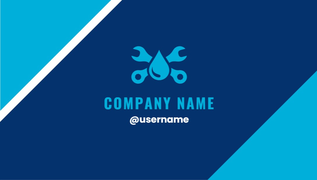 Festive Regular Business Card - Horizontal (3.5 x 2) _Plumbing 1 