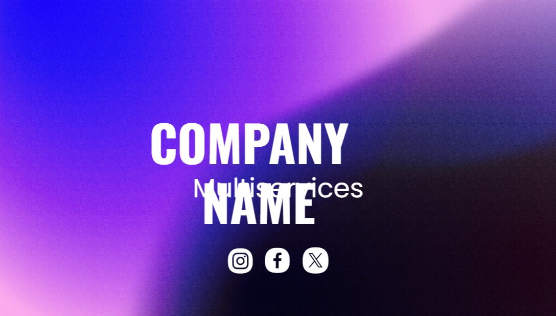 Festive Regular Business Card - Horizontal (3.5 x 2) Rounded Corners_Multiservices 1 