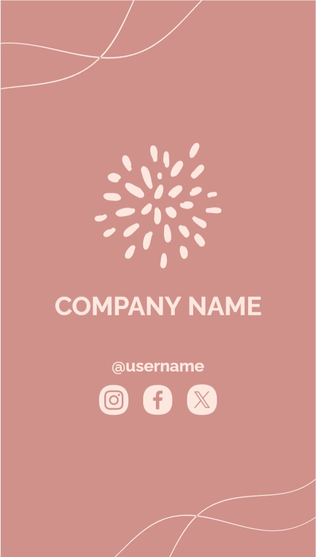 Festive Regular Business Card - Vertical (2 x 3.5) Rounded Corners_Beauty Spa 1 