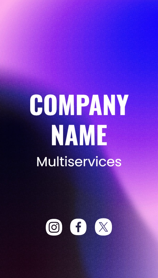 Festive Regular Business Card - Vertical (2 x 3.5)_Multiservices 1 