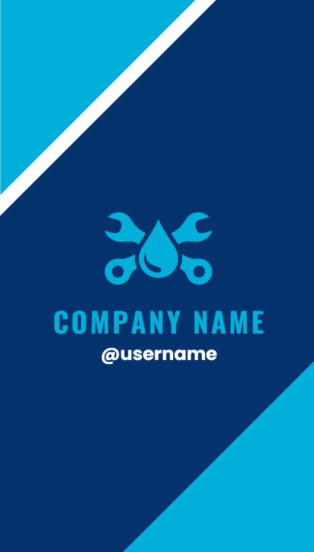 Festive Regular Business Card - Vertical (2 x 3.5)_Plumbing 1