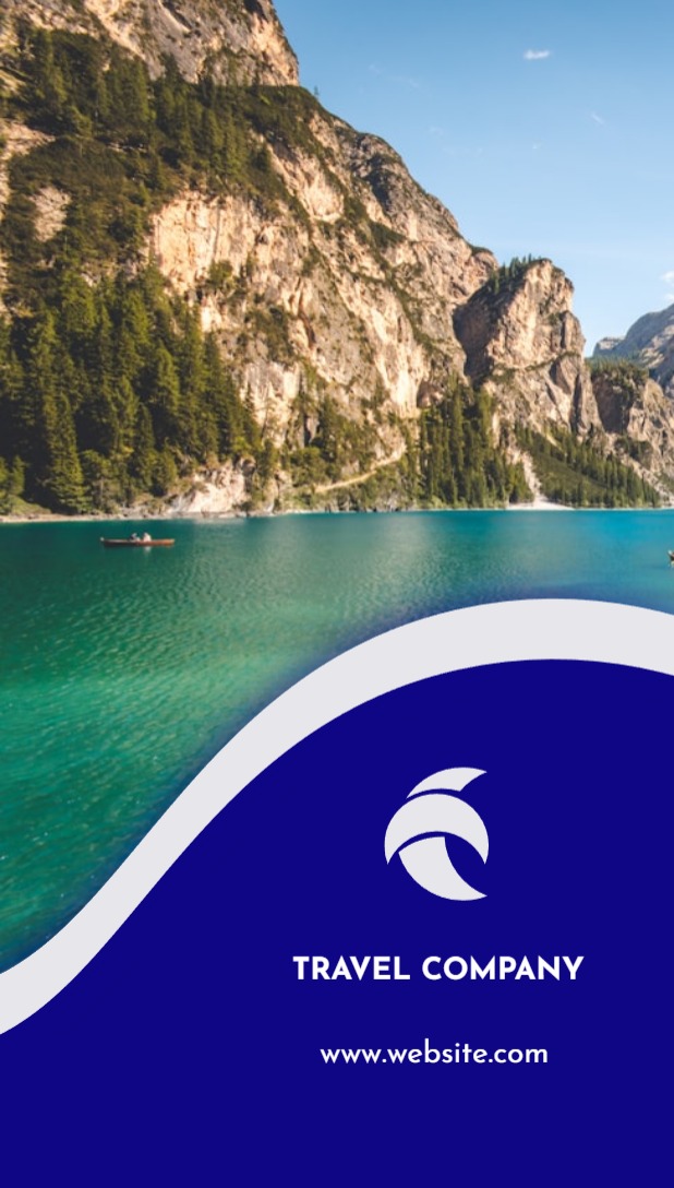 Festive Regular Business Card - Vertical (2 x 3.5)_Travel Agency 1 