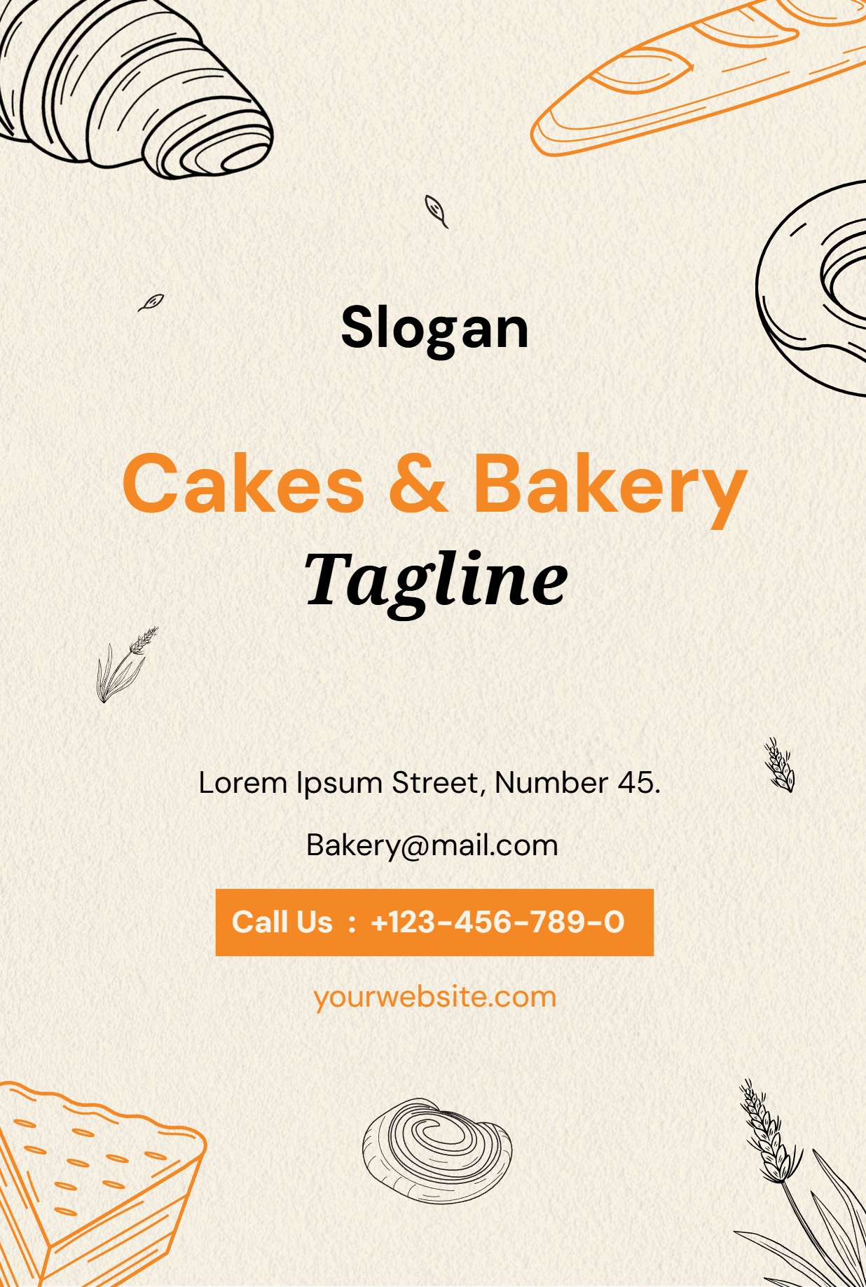 Festive Regular Postcard (4 x 6)_Bakery 2 