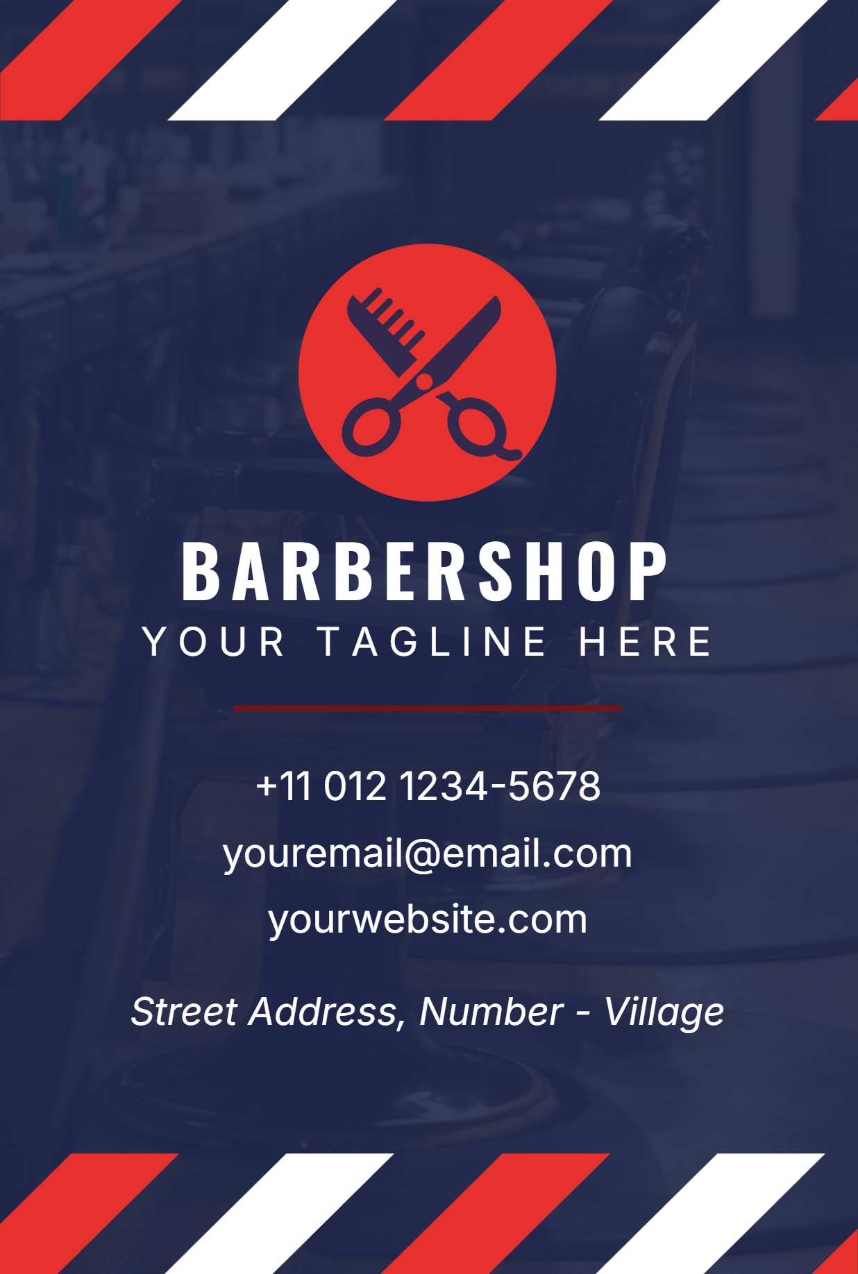 Festive Regular Postcard (4 x 6)_Barbershop 1 