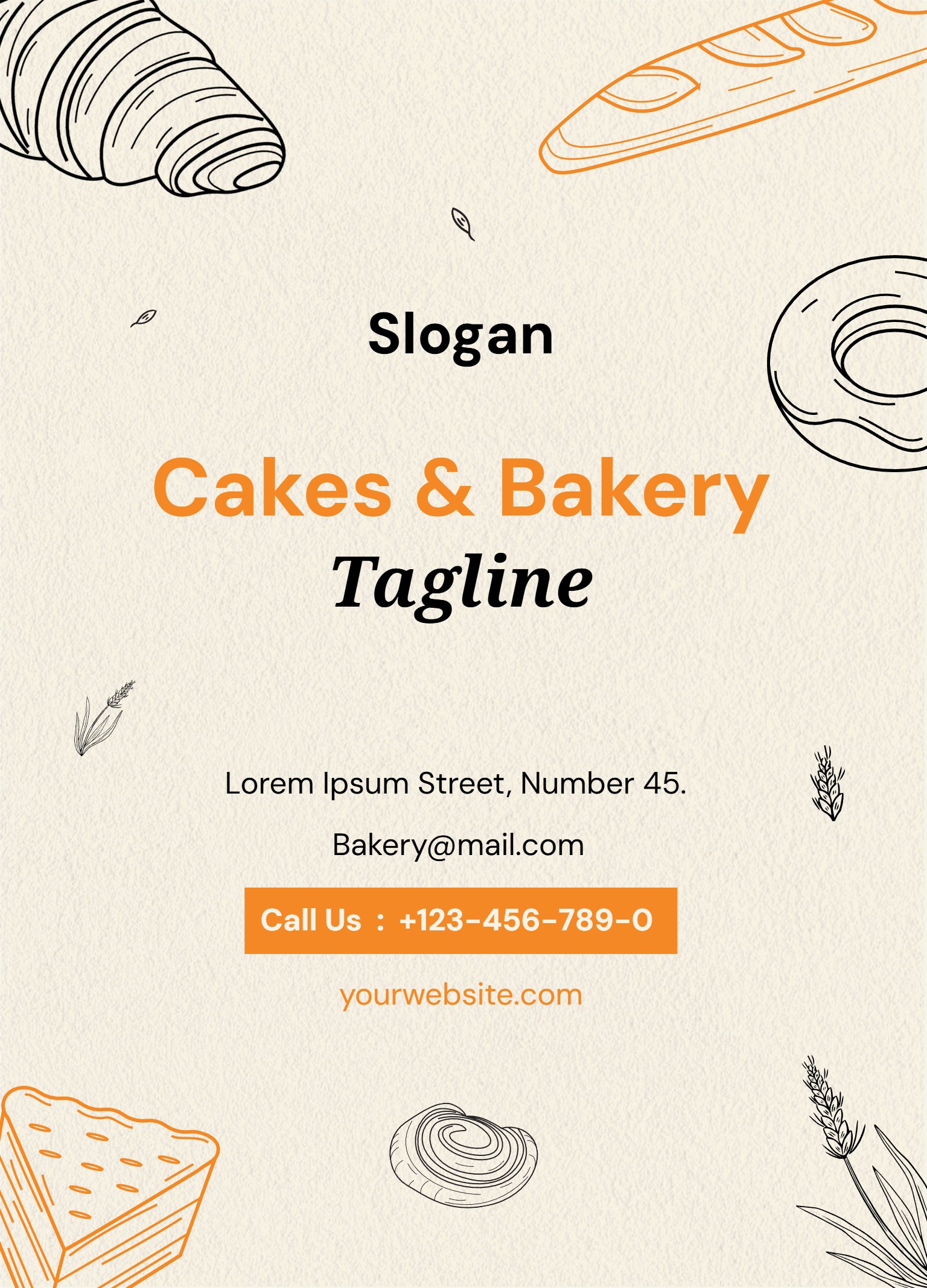 Festive Regular Postcard (5 x 7)_Bakery 2 